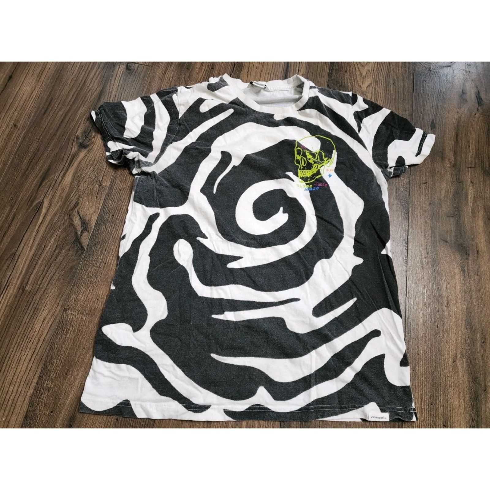 Eleven Paris VINTAGE Eleven Paris Bless This Mess Graphic T-Shirt Skull Print White M Mens Shirt Adult Medium White Skull Print Graphic T-Shirt 90s Mens Size US M / EU 48-50 / 2 - 2 Thumbnail