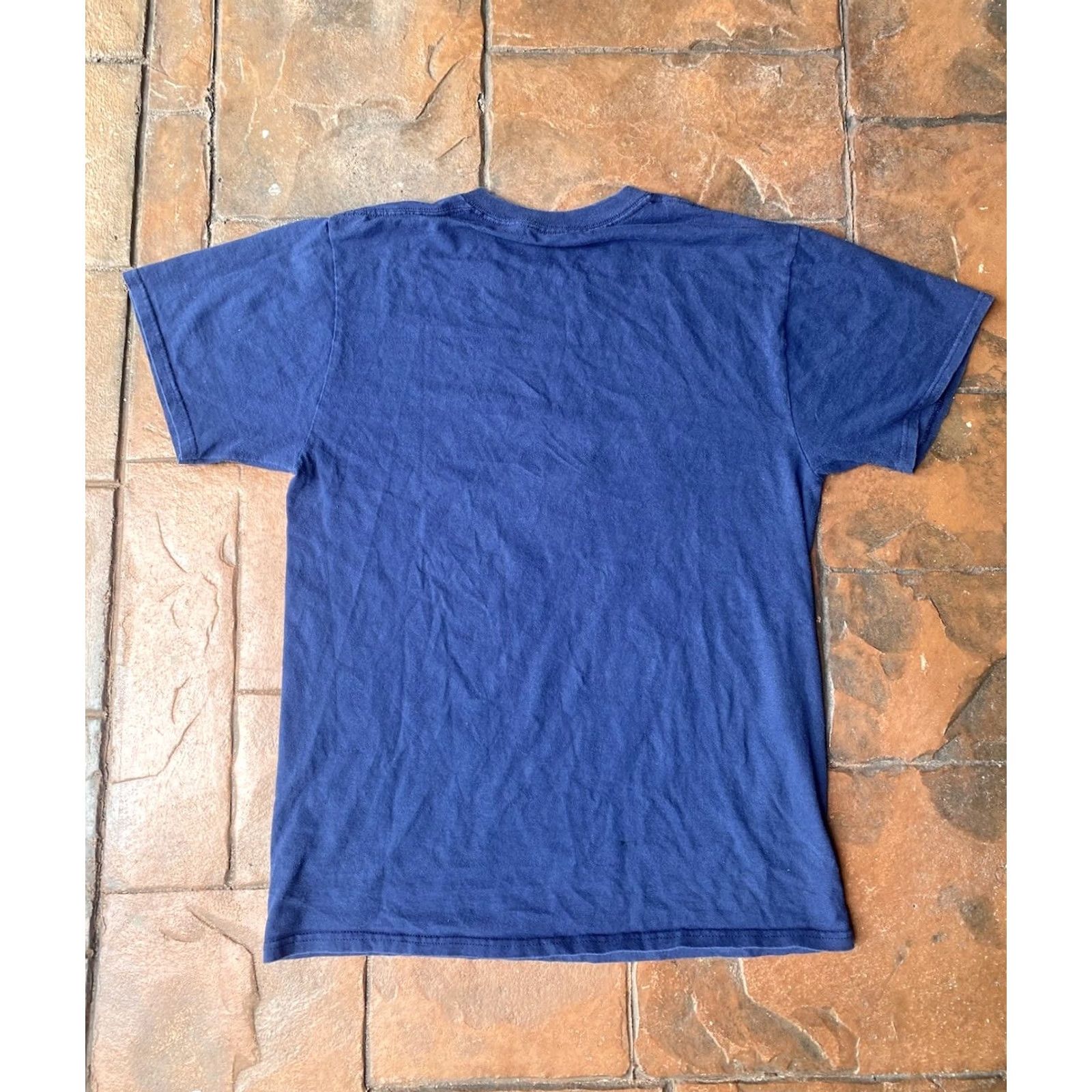 MLB VINTAGE Majestic New York Yankees #2 Derek Jeter T Shirt MLB 00s Blue Crew Neck M Mens Baseball Graphic Print Short Sleeve Size US M / EU 48-50 / 2 - 3 Thumbnail
