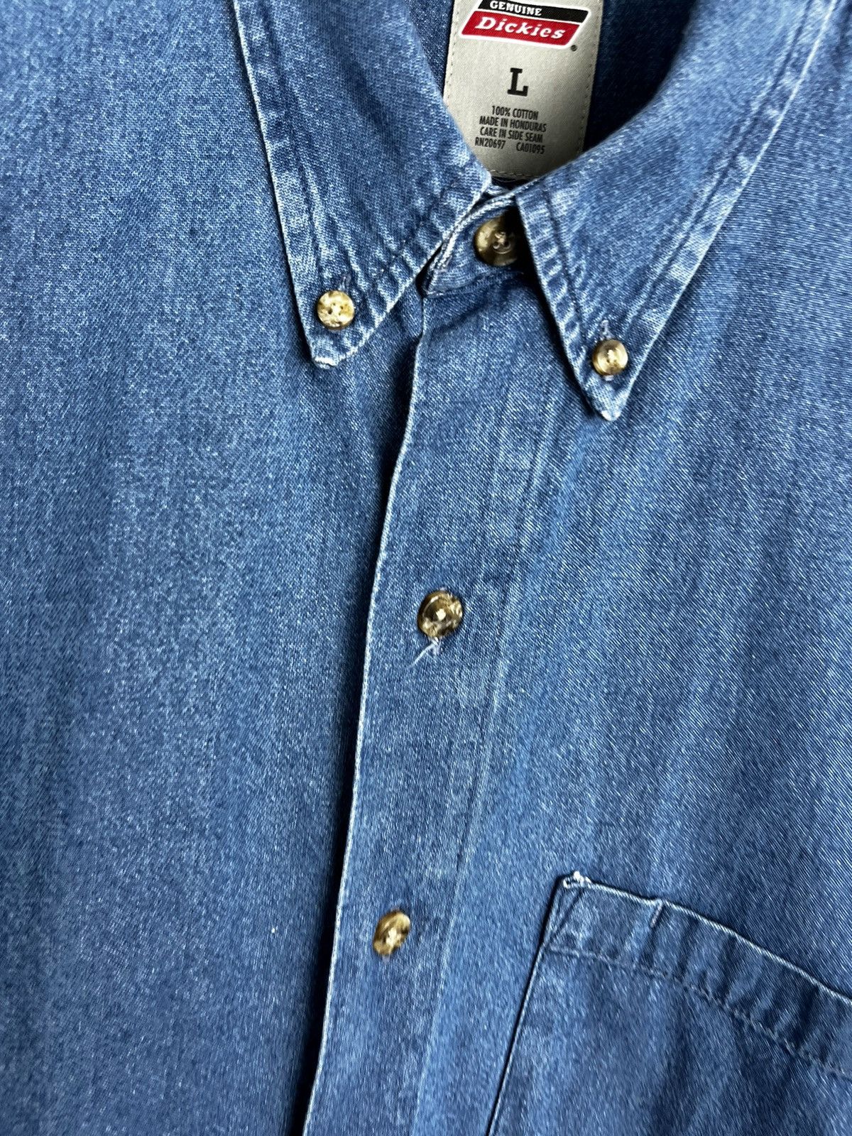 Dickies × Vintage VINTAGE Dickies Denim Button Shirt Size US L / EU 52-54 / 3 - 12 Thumbnail