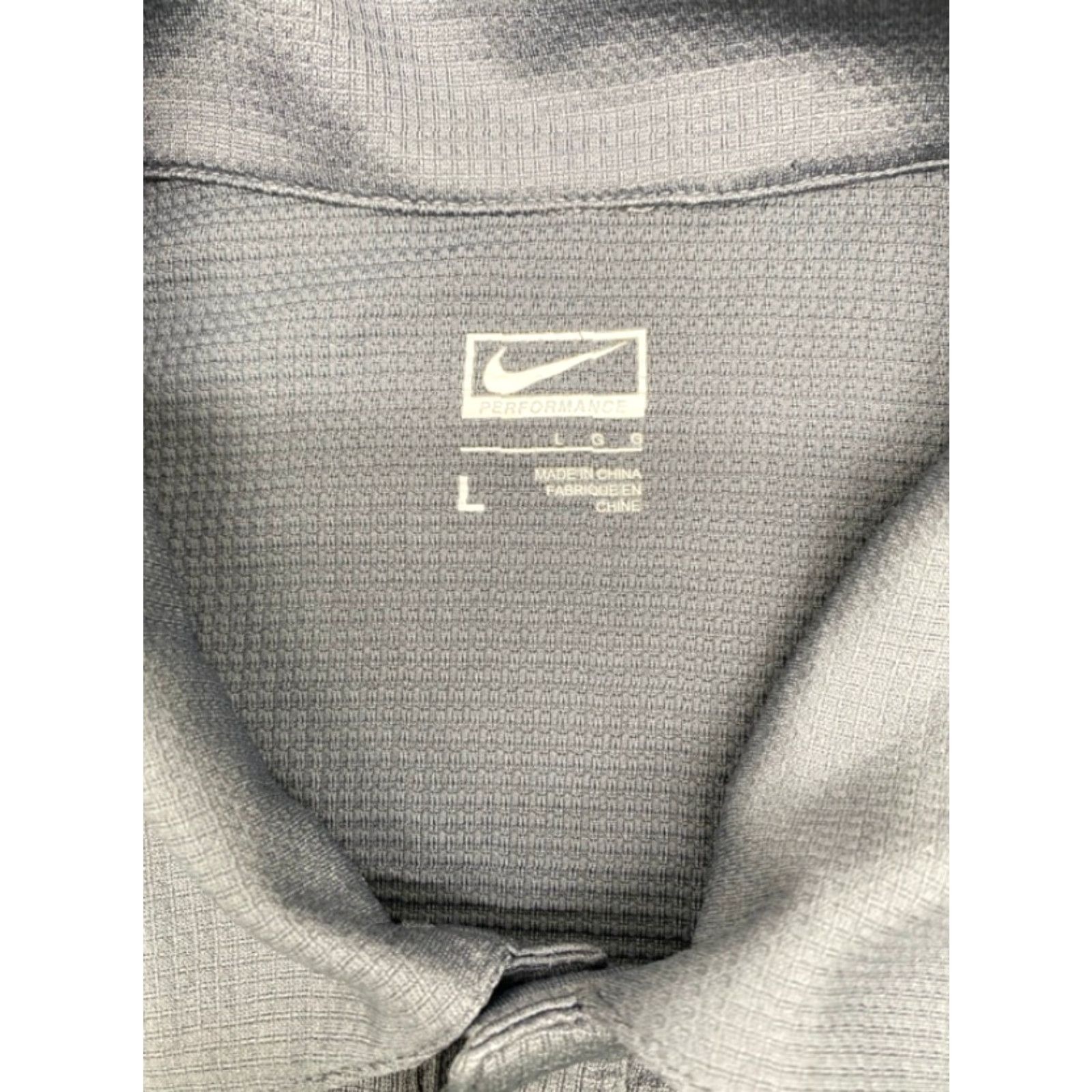 Nike Nike Performance Polo Shirt Men's L Gray - Nike Performance Polo Shirt Golf Short Sleeve Collared 100% Polyester Logo Knit 5194 Size US L / EU 52-54 / 3 - 4 Thumbnail
