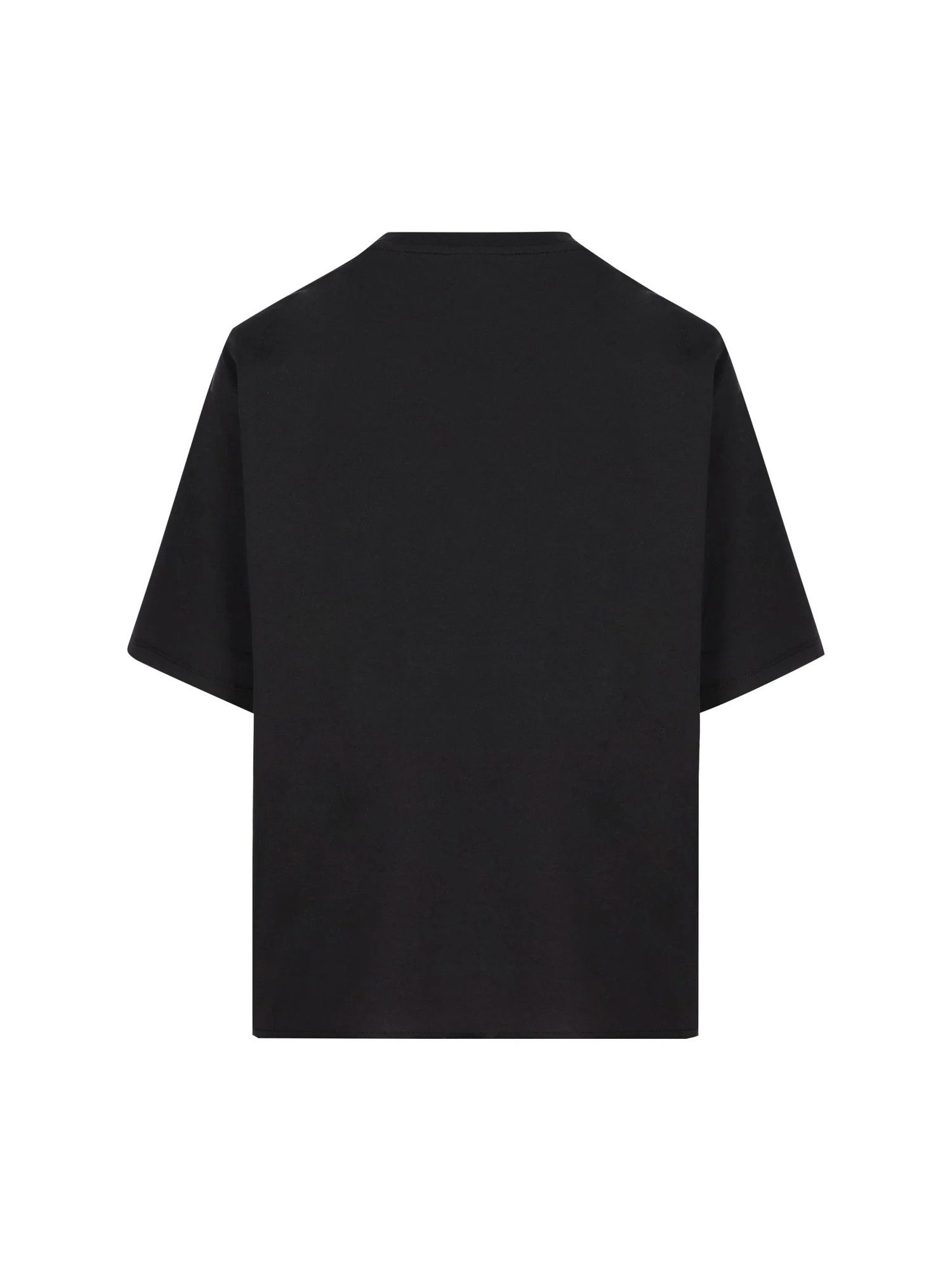 Saint Laurent Paris ob1o1e1124 Organic Cotton T-Shirt in Black Size M / US 6-8 / IT 42-44 - 2 Thumbnail