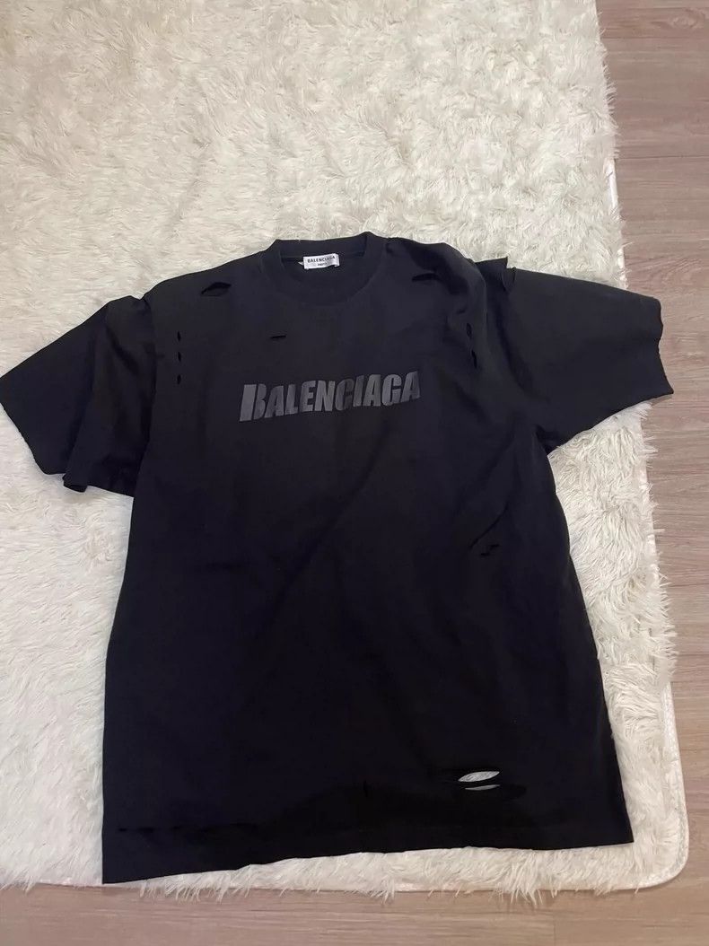 Balenciaga Balenciaga Destroy the knife to cut tee short sleeves and Size US XS / EU 42 / 0 - 3 Thumbnail