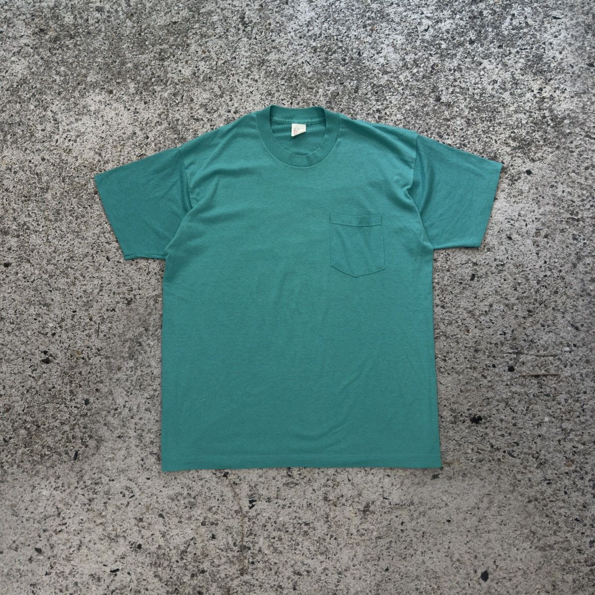 Vintage 90s Teal Pocket Shirt Made In USA Paper Thin ERD Grunge Size US XL / EU 56 / 4 - 1 Thumbnail