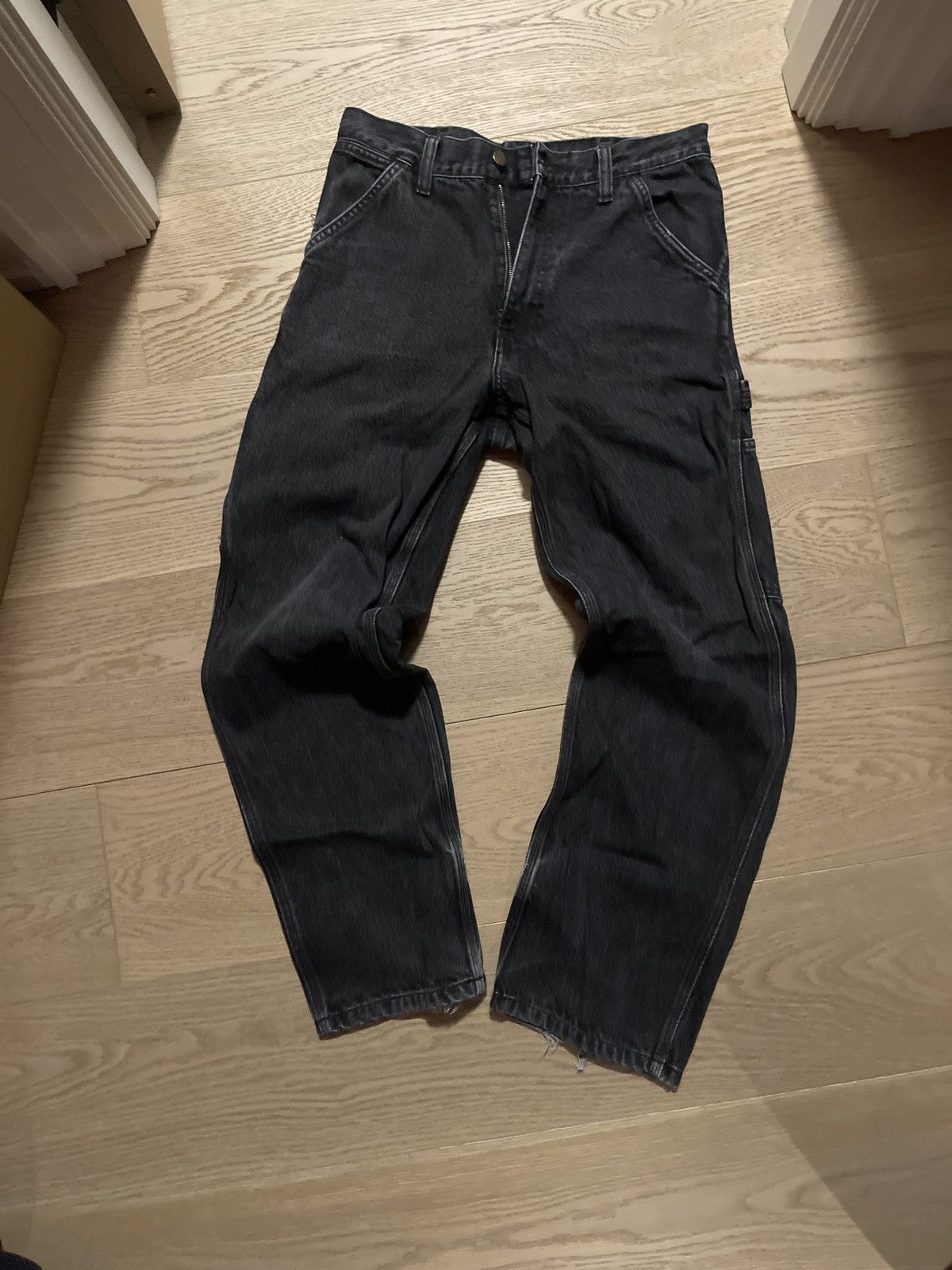 Carhartt × Carhartt Wip × Vintage Carhartt black single knee denim Size US 32 / EU 48 - 1 Thumbnail
