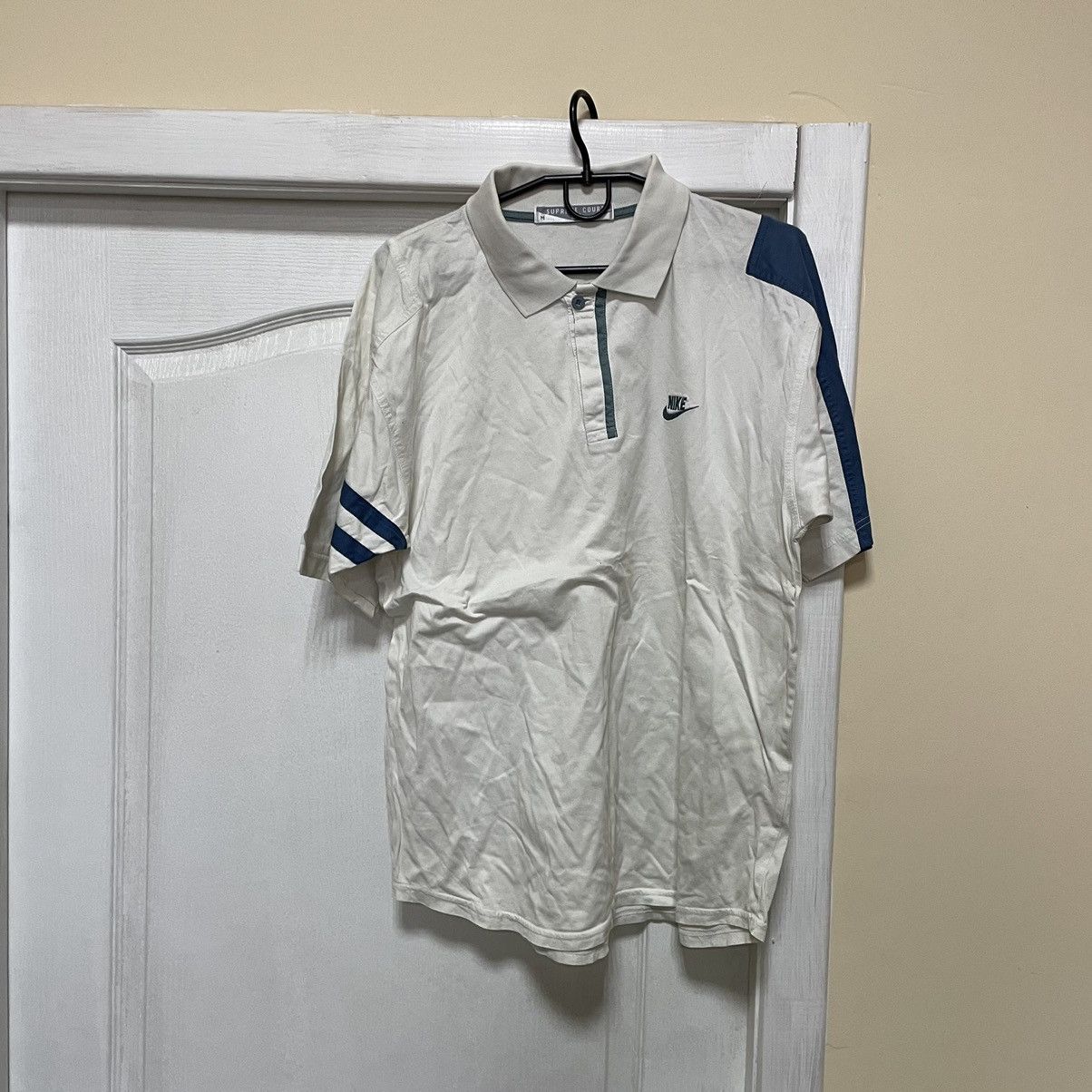 Nike × Vintage Vintage Nike SUPREME Challenge Court Polo Shirt Andre Agassi Size US M / EU 48-50 / 2 - 1 Thumbnail