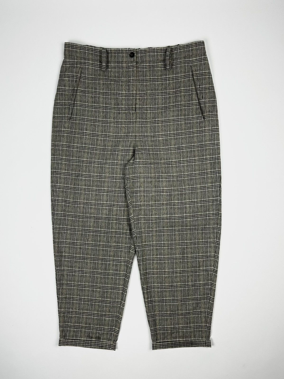 Annette Gortz × Designer × Vintage designer Annette Gortz check Trousers wool pants Size 28" / US 6 / IT 42 - 2 Thumbnail