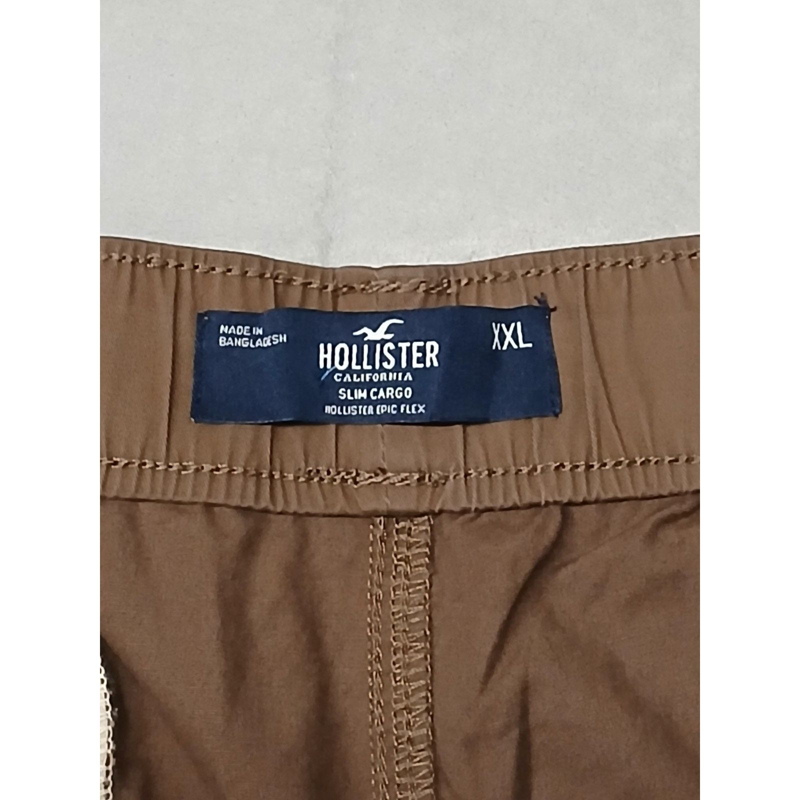 Hollister Hollister Slim Cargo Epic Flex Brown (2XL) String Pants Size US 38 / EU 54 - 6 Thumbnail