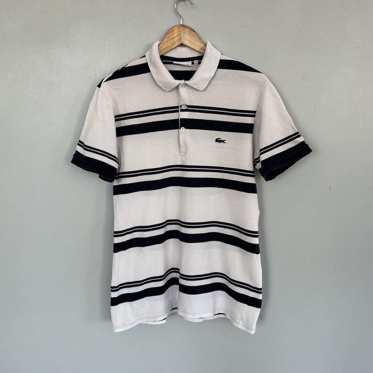 Lacoste 🇫🇷Lacoste Polo T-shirts dark crocodile made in France Size US L / EU 52-54 / 3 - 1 Thumbnail