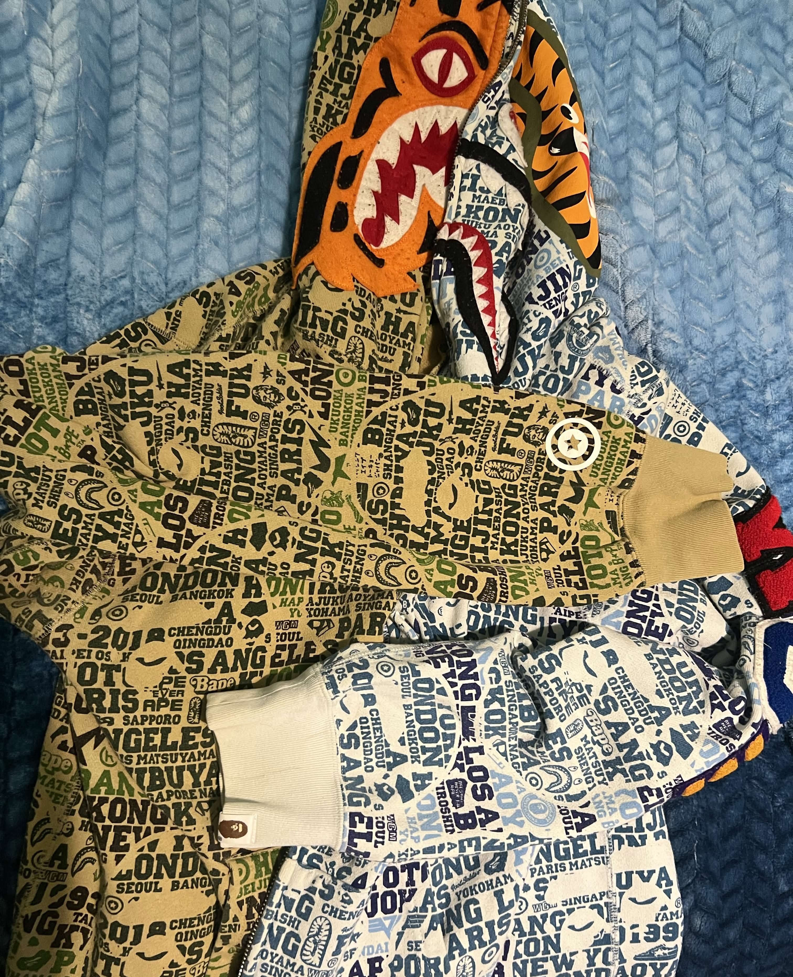 Bape BAPE Zip-up / Camo Blue 2-Tone / Size US XL / EU 56 / 4 - 1 Thumbnail