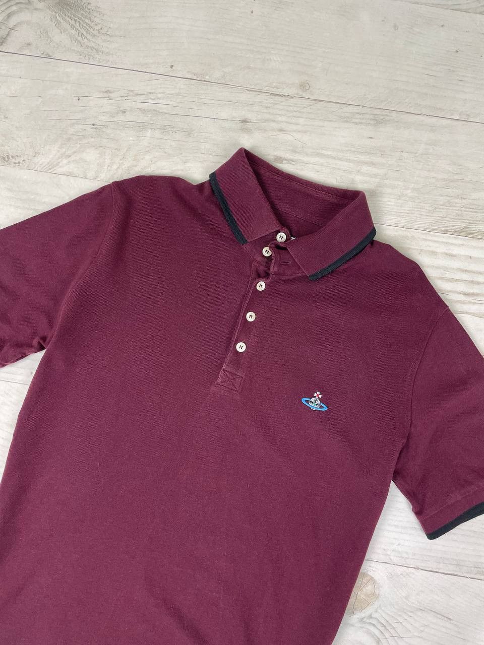 Vivienne Westwood Vivienne Westwood Polo Shirt Logo Orb Basic Luxury Size US XL / EU 56 / 4 - 2 Thumbnail