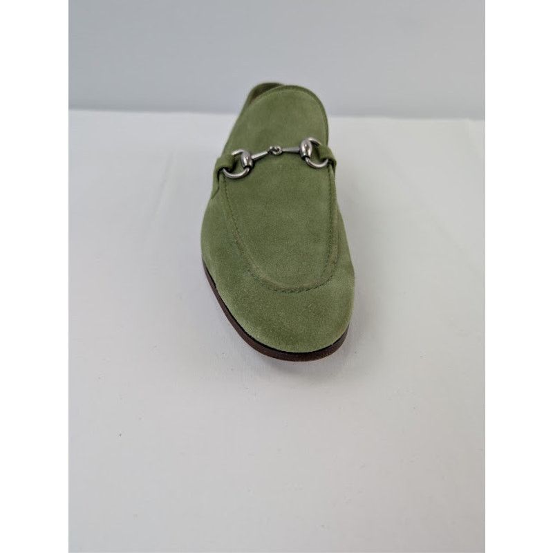 Gucci o1rshd1 Leather Jordaan Horsebit Loafer Boots in Green Size US 9 / EU 42 - 13 Thumbnail