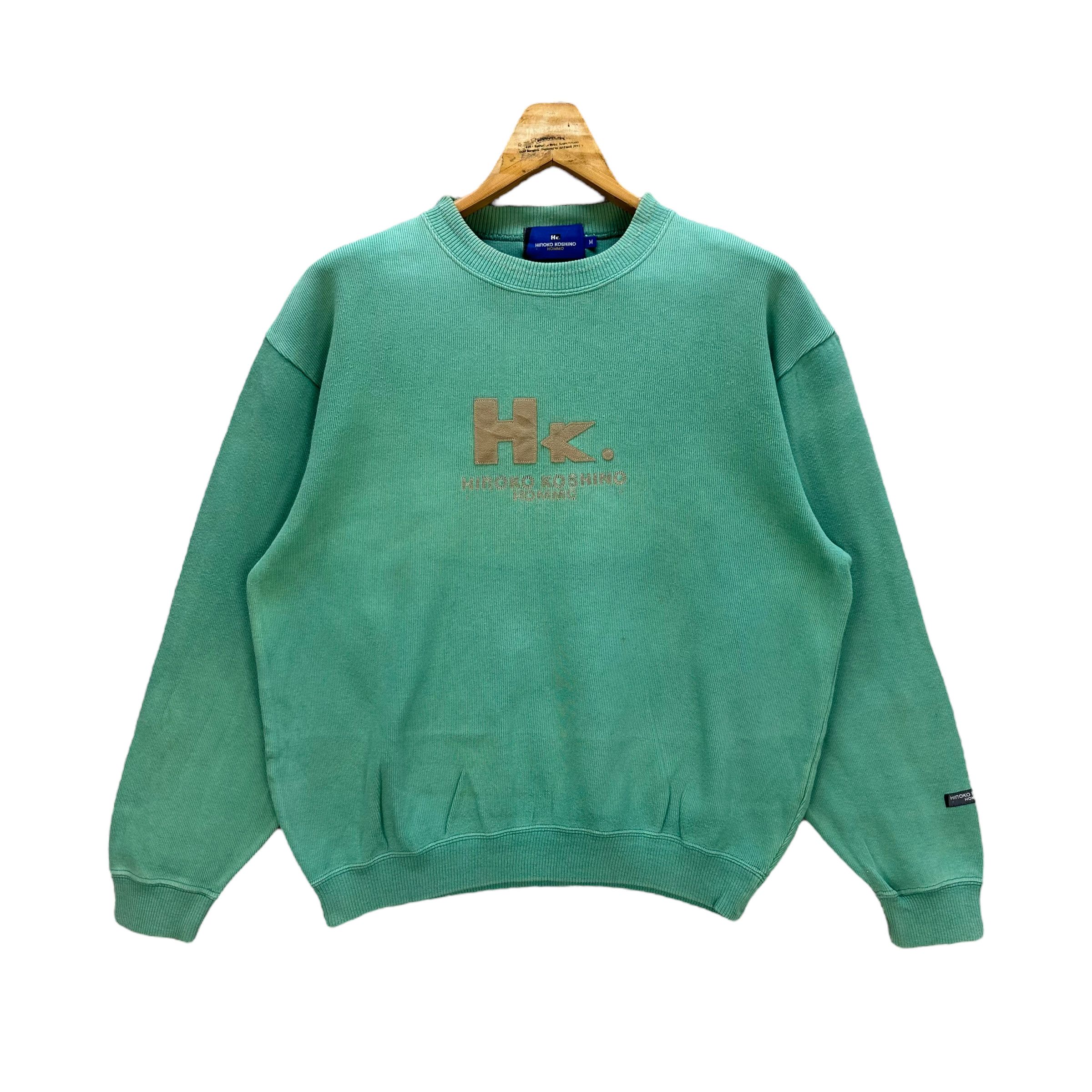 Hiroko Koshino Homme VINTAGE HIROKO KOSHINO HOMME BIG LOGO SWEATSHIRTS #8483-011 Size US M / EU 48-50 / 2 - 1 Thumbnail