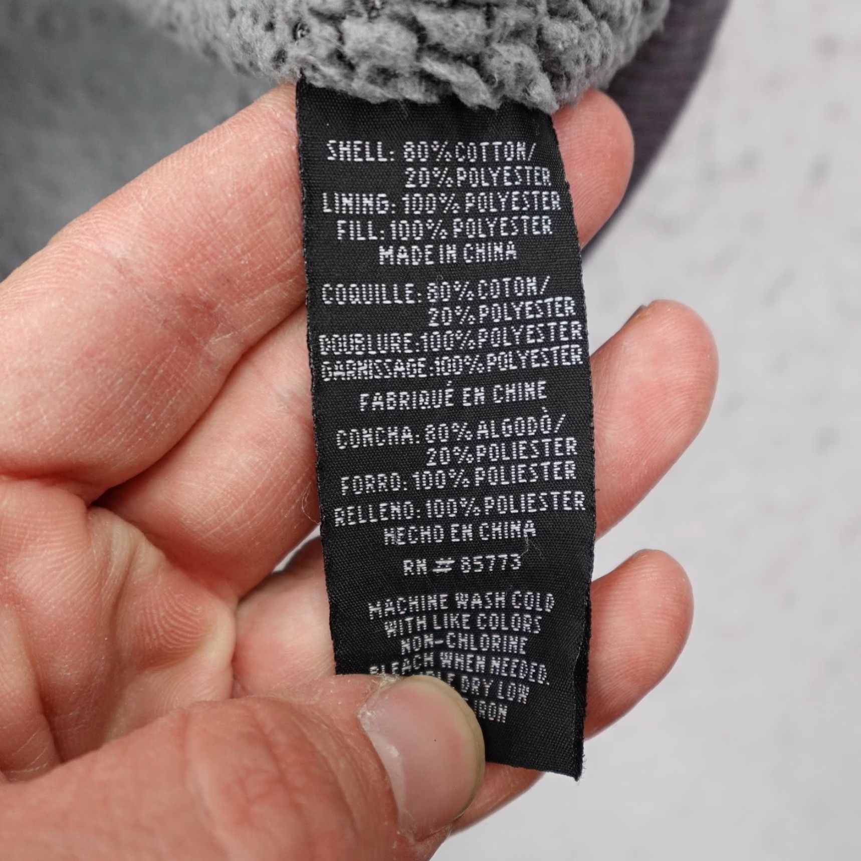 O'Neill O'Neill Jacket XL Gray Sherpa Fleece Lined Waffle Knit Thermal Hoodie Coat Mens Size US XL / EU 56 / 4 - 7 Thumbnail