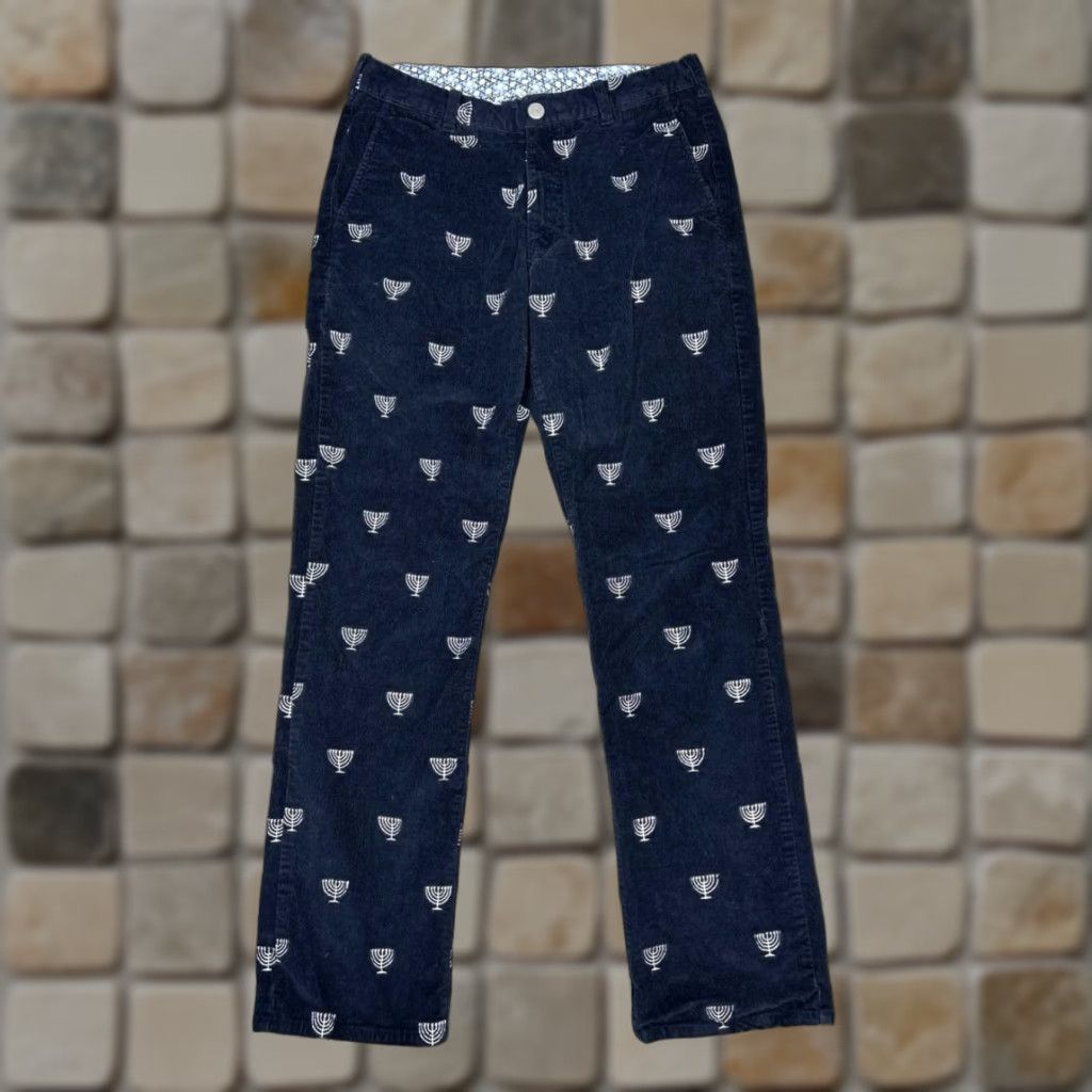 Bonobos Bonobos Chino Pants Men 31x32 Blue Corduroy Regular Straight Size US 31 - 1 Thumbnail