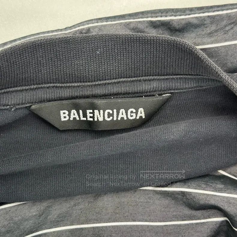 Balenciaga Balenciaga Embroidered distressed faux two-piece shirt Size US M / EU 48-50 / 2 - 3 Thumbnail