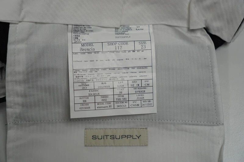 Suitsupply Men Suitsupply Brescia Trousers Flannel Wool Grey UK/US36S Size 36S - 5 Thumbnail