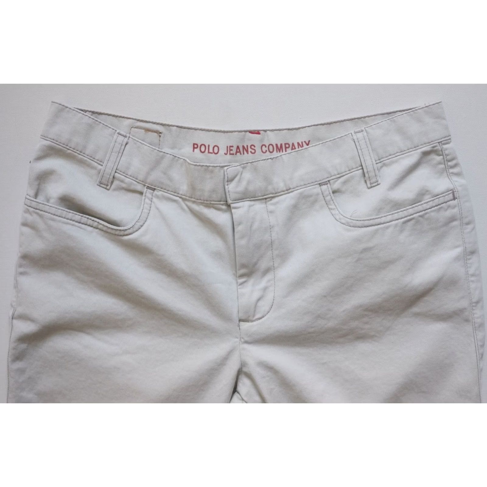 Ralph Lauren VINTAGE RALPH LAUREN FLARE Jeans 8 100% COTTON KHAKI SZ 90s Y2K RETRO POLO JEAN COMPANY Size 30" / US 8 / IT 44 - 4 Thumbnail