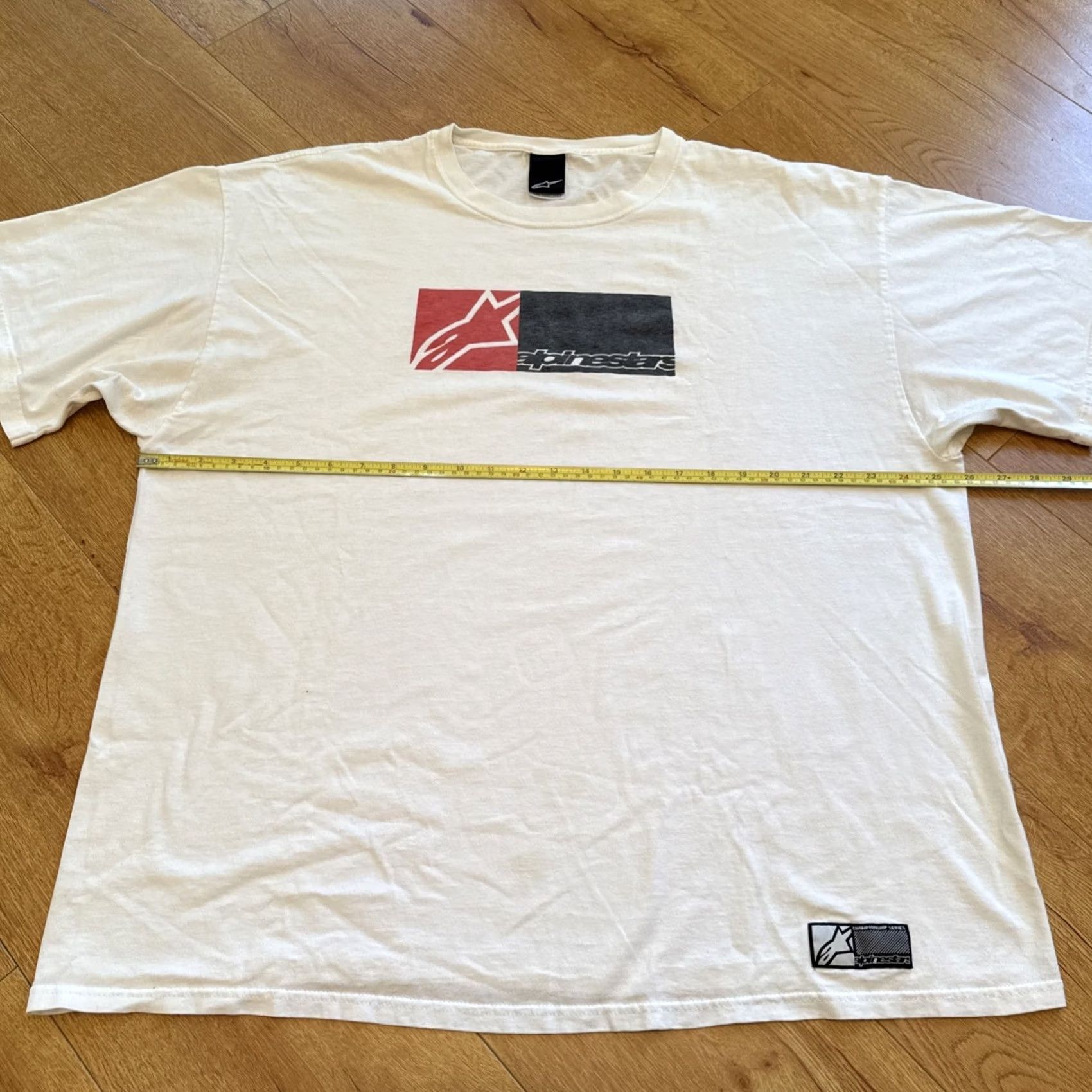 Alpinestars Alpinestars Championship Series Men Shirt 2XL White Logo Y2K Short Sleeve Tee Size US XXL / EU 58 / 5 - 5 Thumbnail