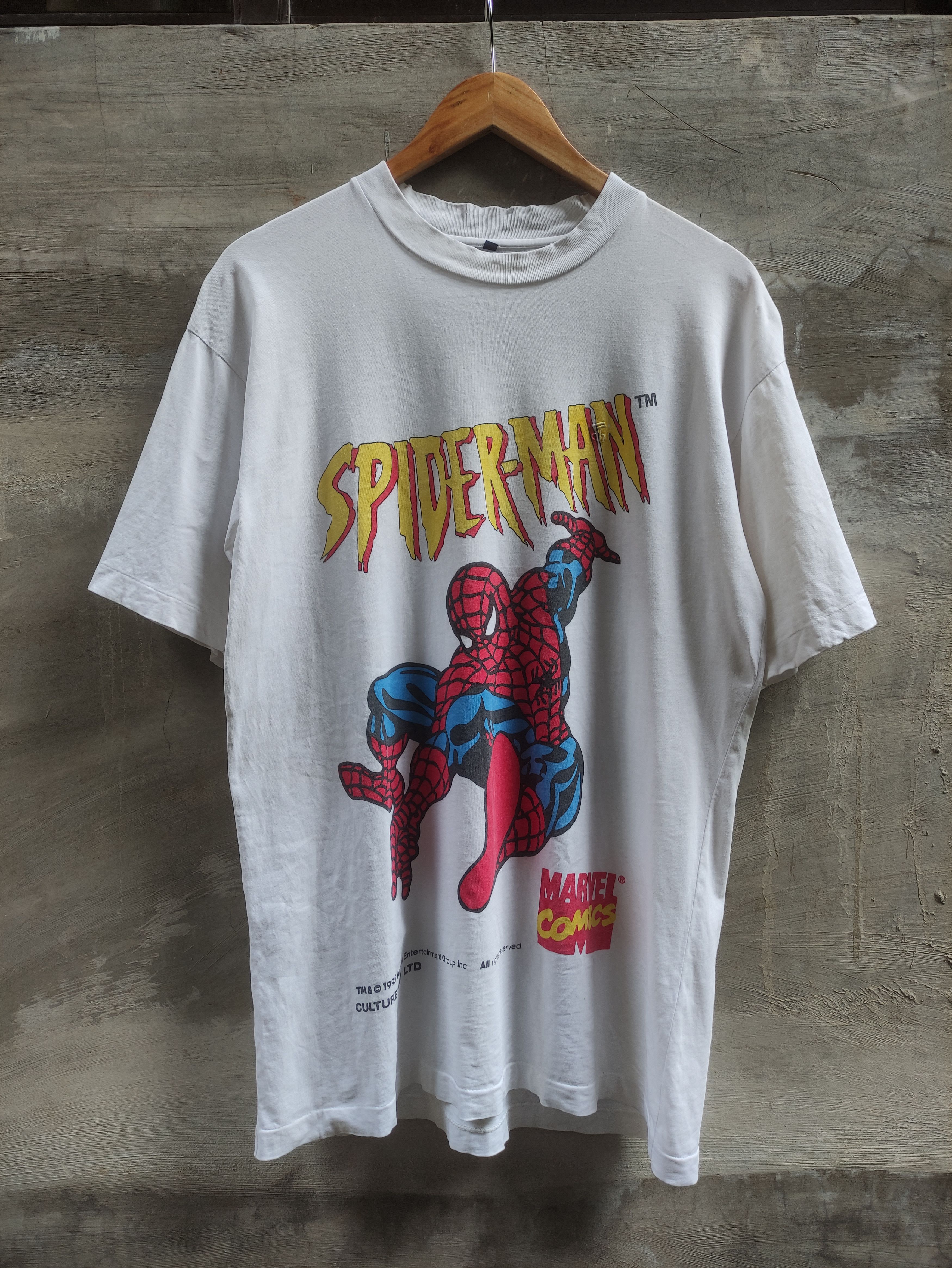 Vintage Vintage Animated Spider-Man Shirt Marvel Comics Size US L / EU 52-54 / 3 - 9 Thumbnail