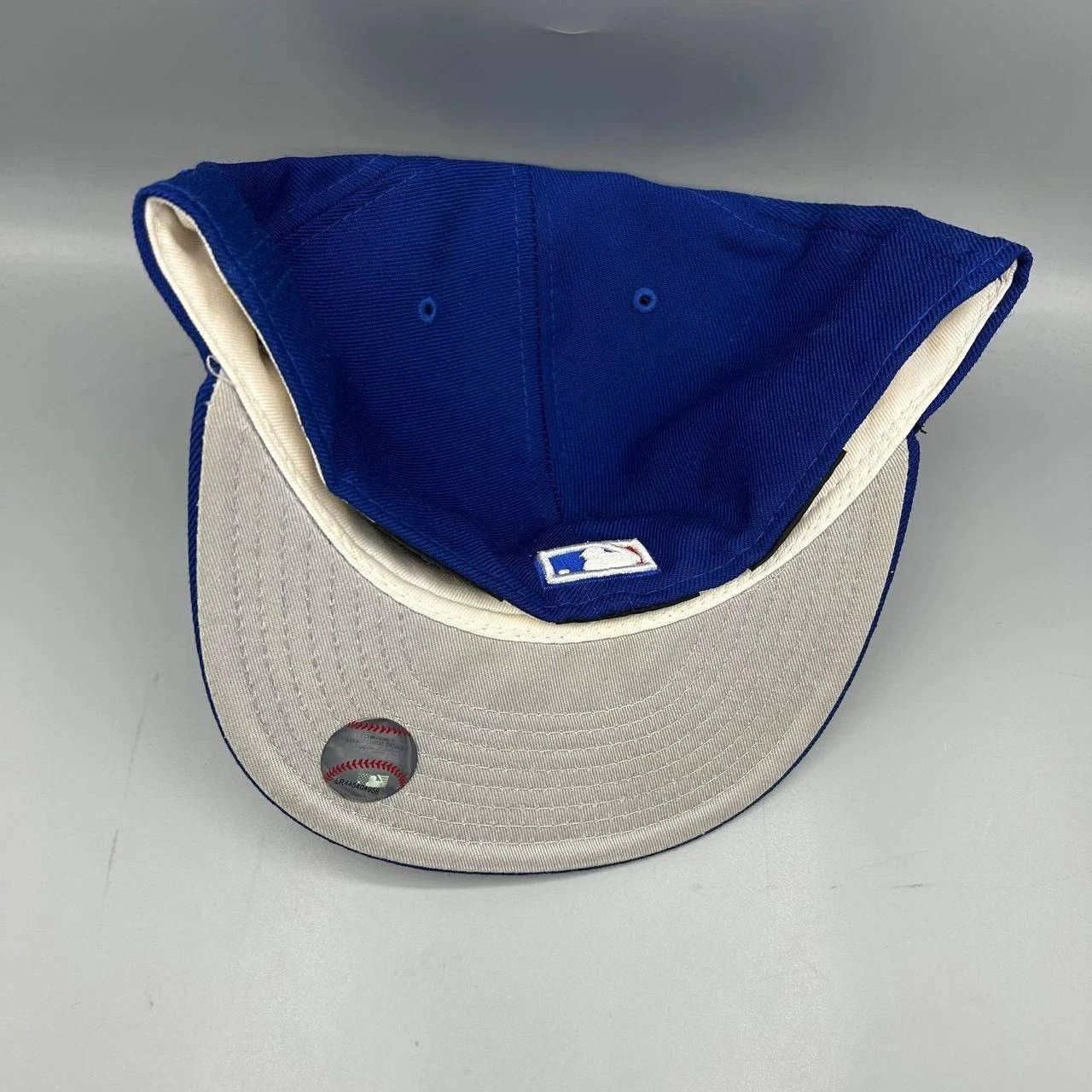 New Era Toronto Blue Jays Hat Men 8 Blue Gray MLB Fitted Cap Wool Size ONE SIZE - 5 Thumbnail