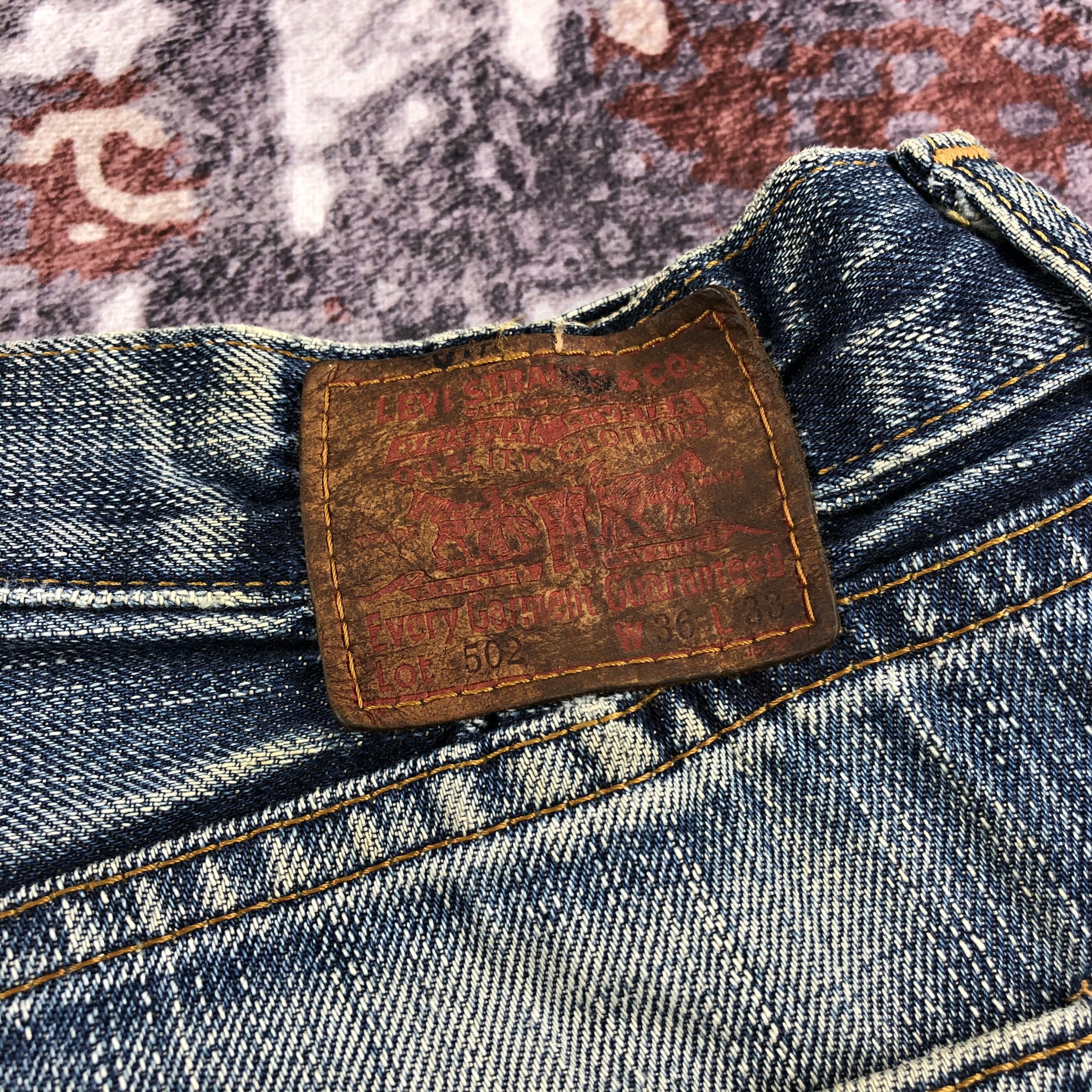 Levi's × Vintage Vintage 90s Blue Wash Levis 502 Jeans-JM2201 Size US 36 / EU 52 - 6 Thumbnail