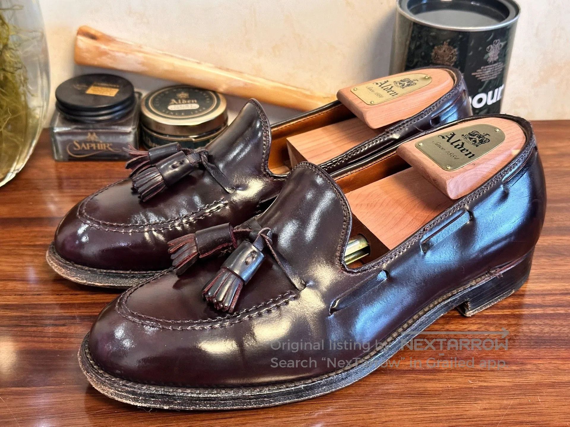 Alden Alden Shell Cordovan Loafer 563. Size US 7.5 / EU 40-41 - 3 Thumbnail