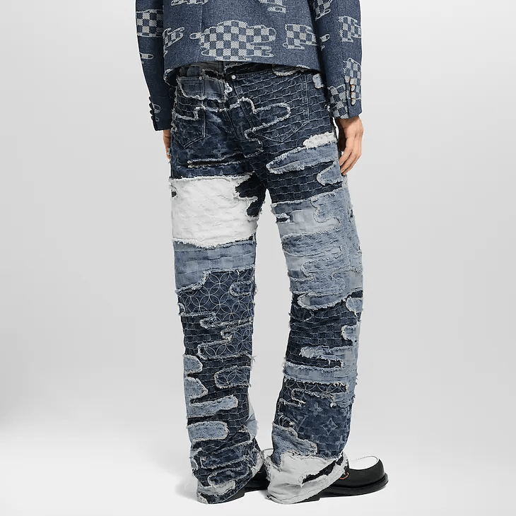 Louis Vuitton Patchwork Denim Skate Trousers Size US 32 / EU 48 - 4 Thumbnail