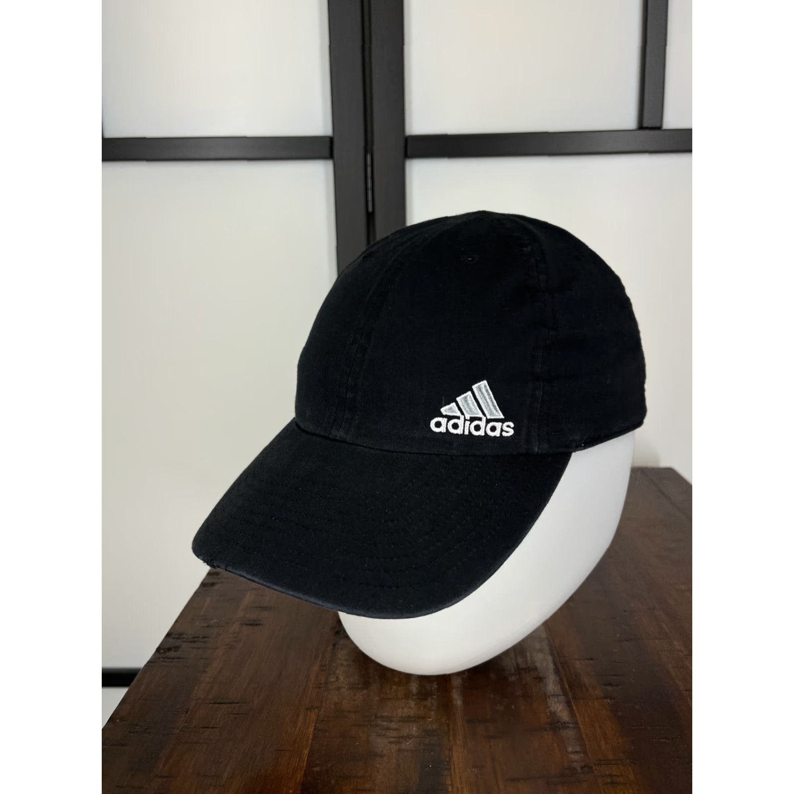 Adidas adidas Hat Cap Strap Back Adult One Size Black Cotton Poly Blend Climalite Golf Baseball Cap Mens Size ONE SIZE - 5 Thumbnail