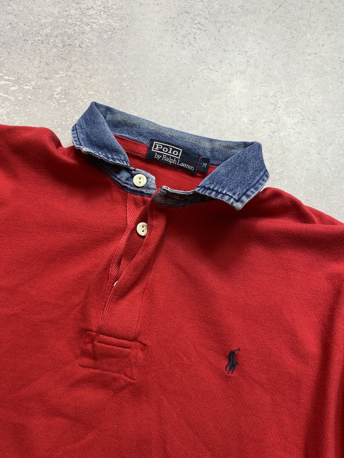 Polo Ralph Lauren Vintage Polo Ralph Lauren Mens Red Sweatshirt Size Medium Size US M / EU 48-50 / 2 - 10 Thumbnail