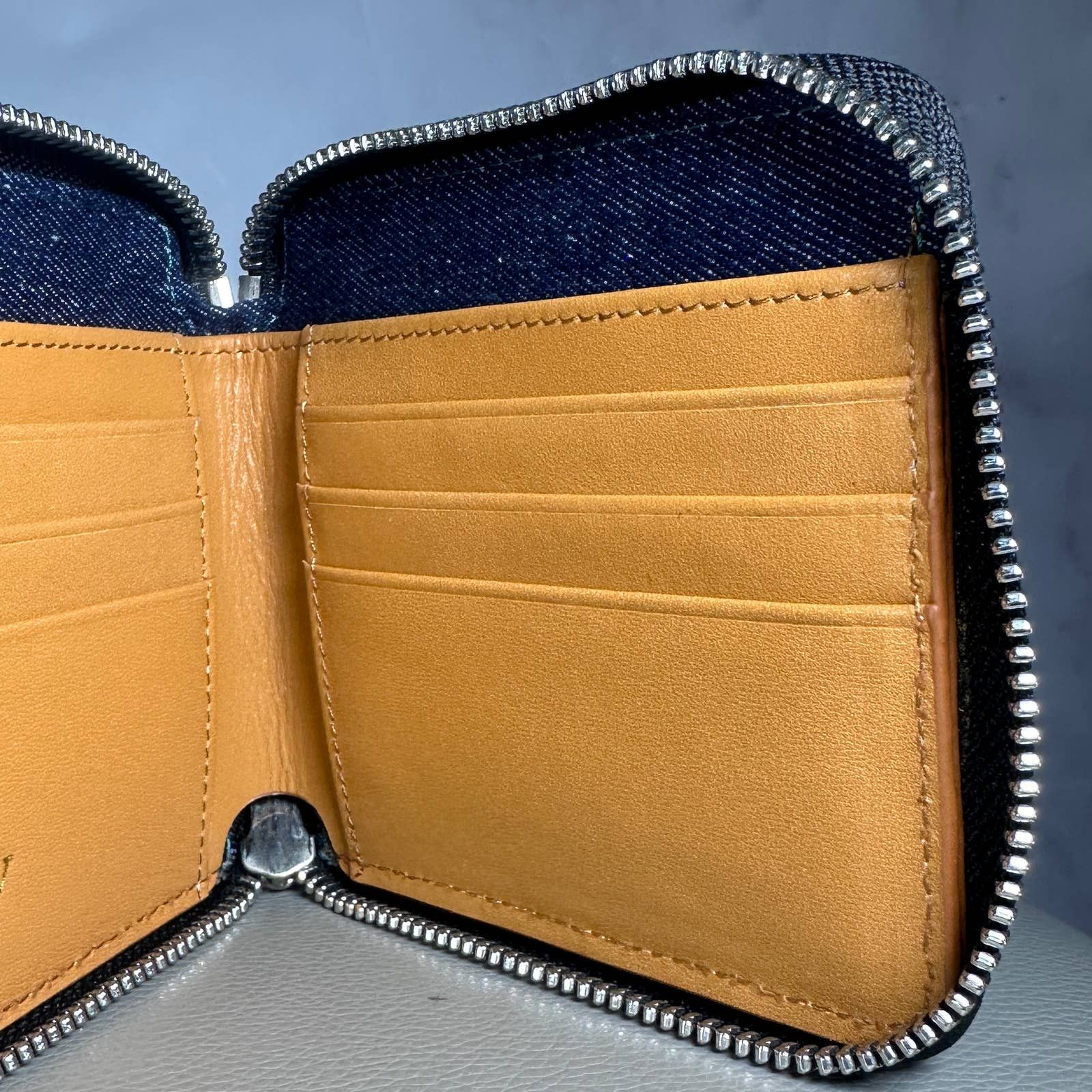 HIDDEN Hidden NY Selvedge Denim Zipper Wallet Size ONE SIZE - 7 Thumbnail
