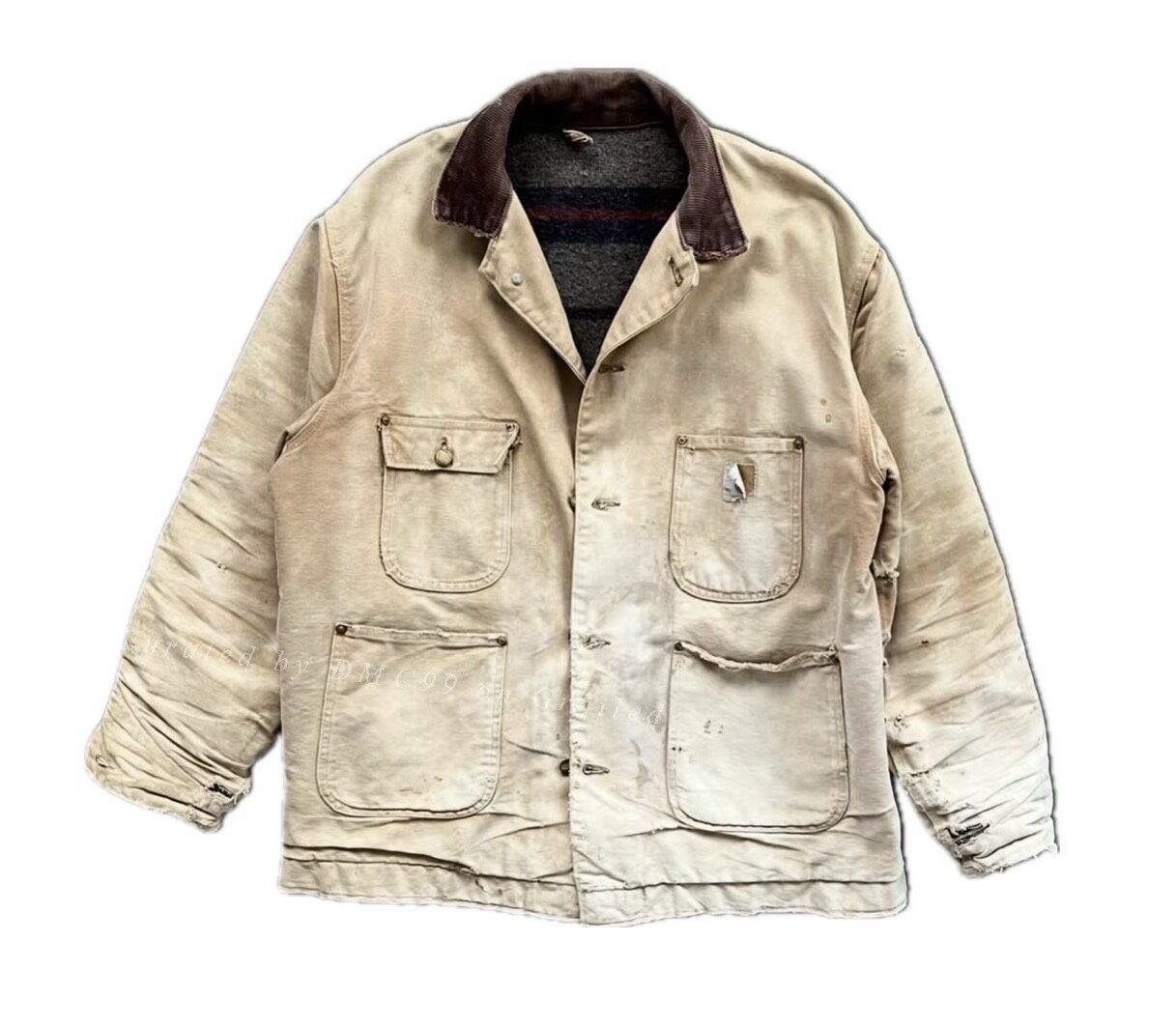 Vintage Vintage 1960s Carhartt CH Chore Jacket Size US S / EU 44-46 / 1 - 1 Thumbnail