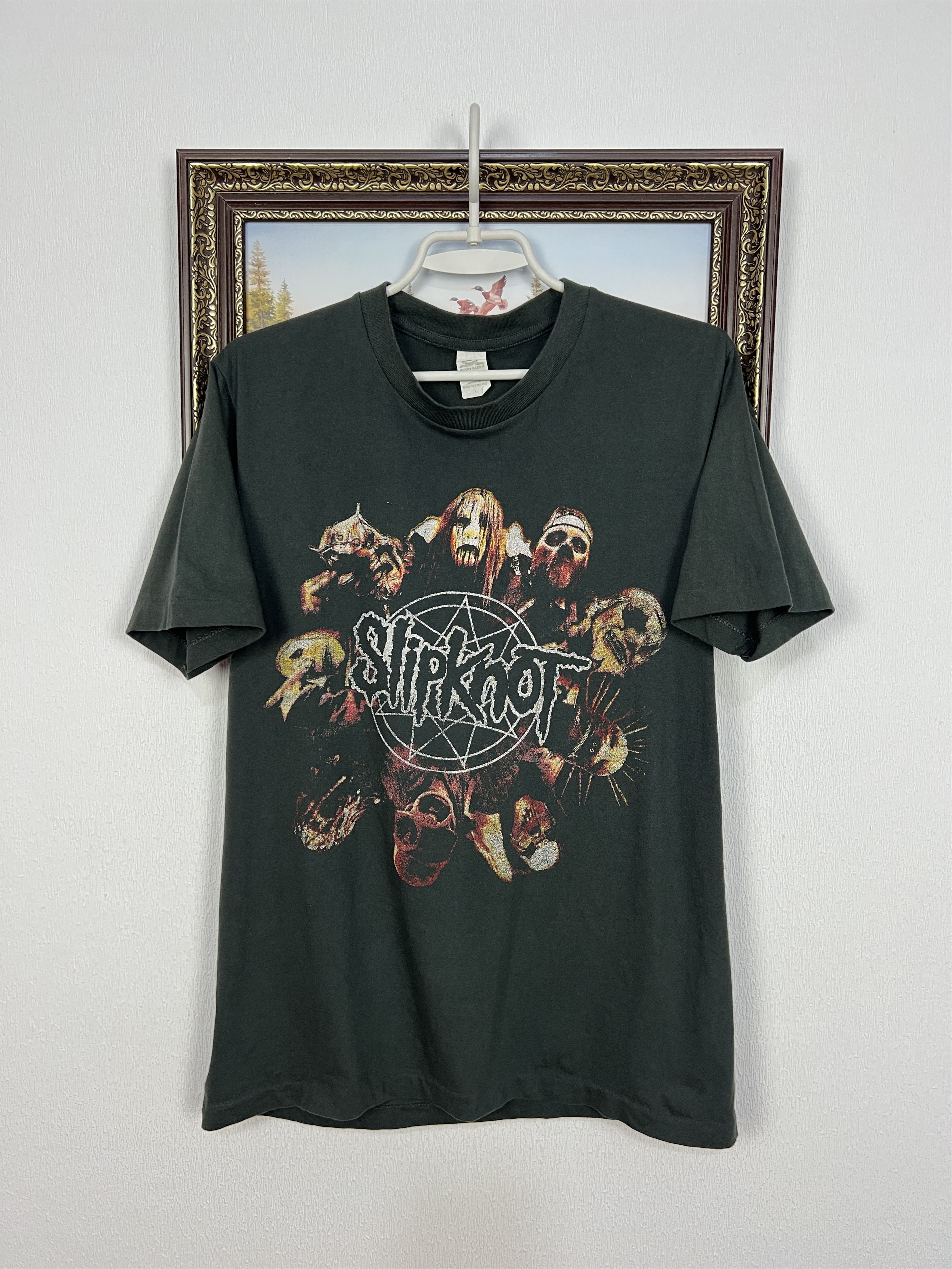 Vintage Vintage Slipknot Iowa Band Shirt Over Print Rare Big Logo Size US M / EU 48-50 / 2 - 3 Thumbnail