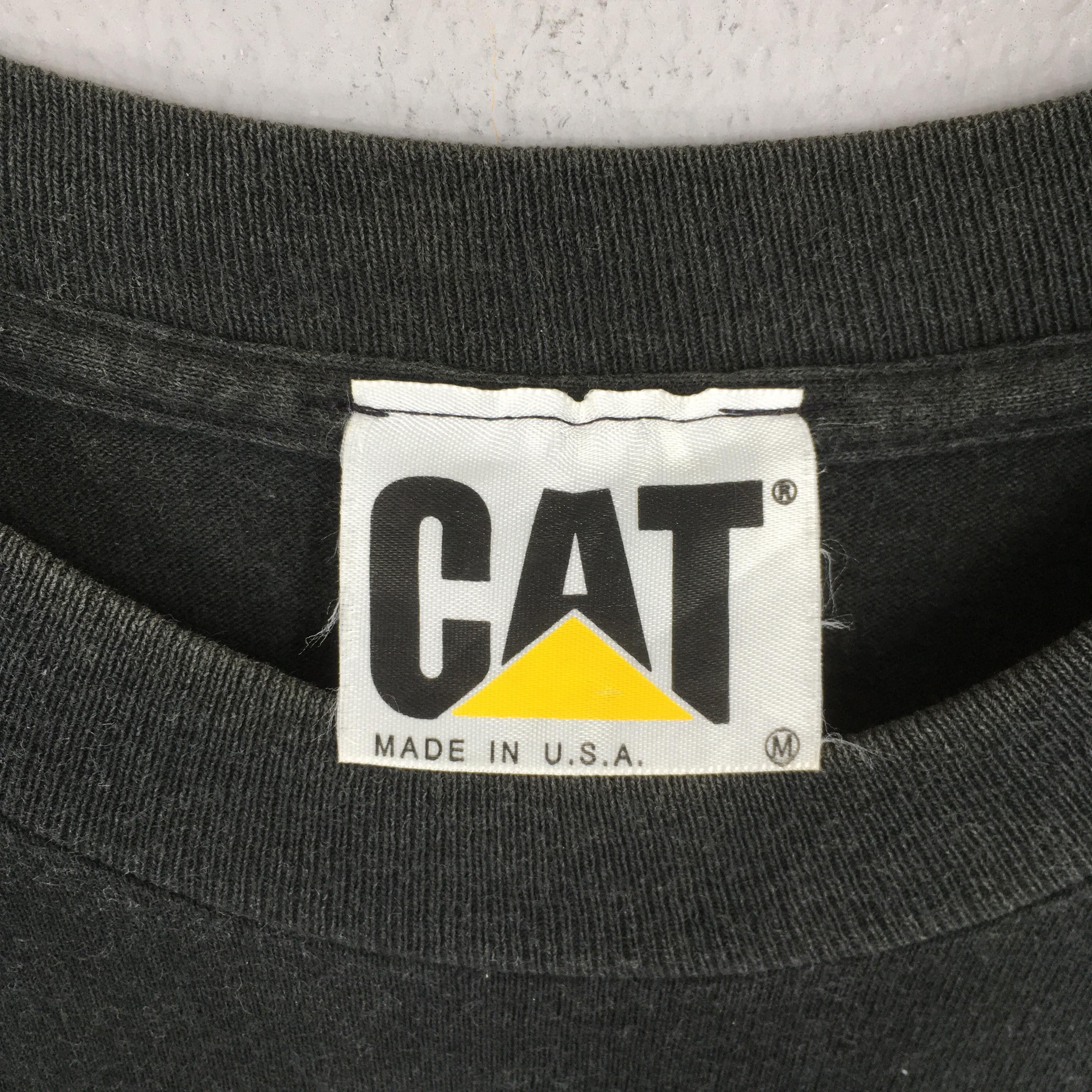 Caterpillar Vintage Cat Caterpillar Pocket Black Tshirt Medium Size US M / EU 48-50 / 2 - 4 Thumbnail