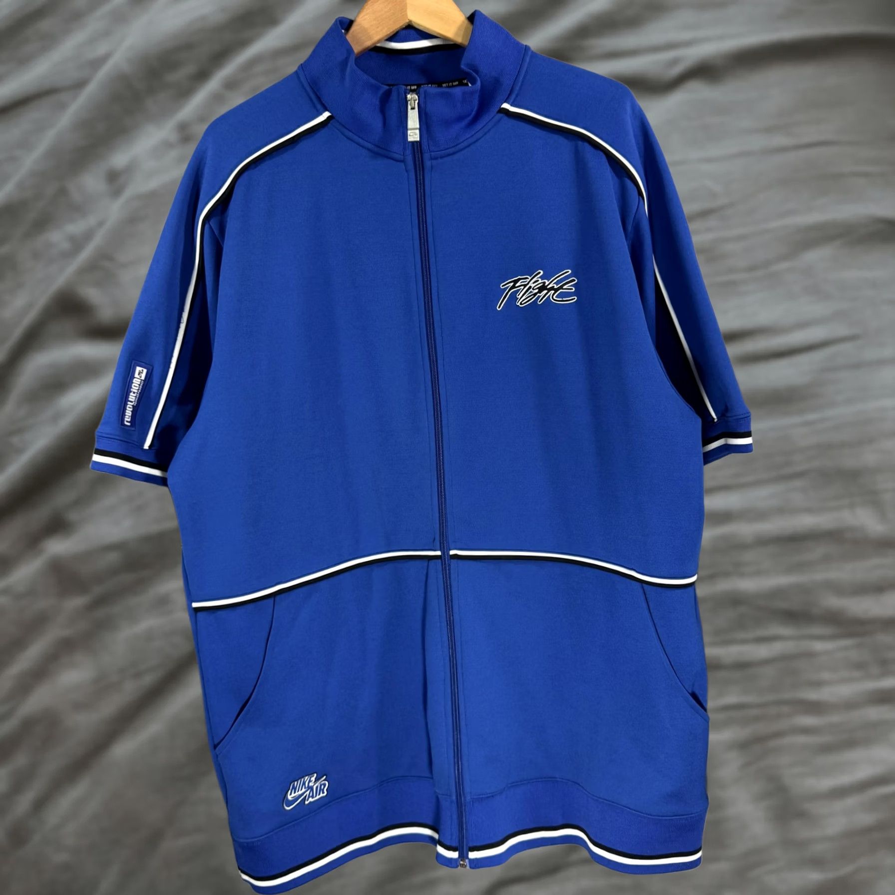 Nike Nike Air Full Zip Jacket Mens XL Blue Flight Track Set It Off Retro Size US 36 / EU 52 - 1 Thumbnail