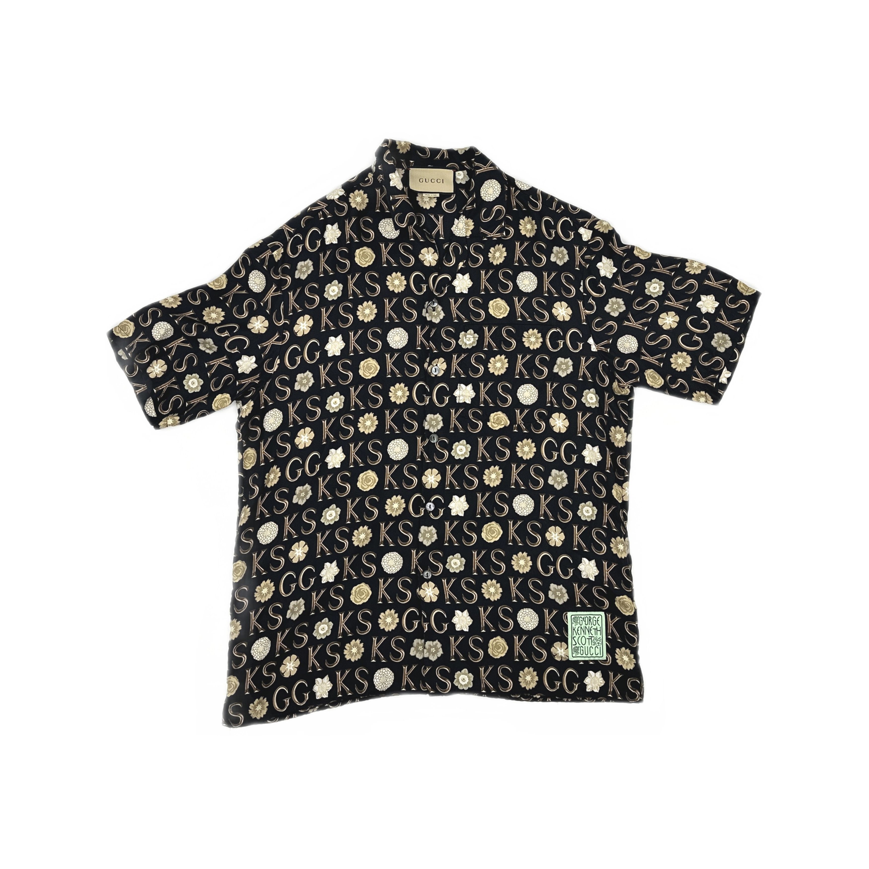 Gucci Gucci x Ken Scott Print Silk Bowling Shirt 48 Size US M / EU 48-50 / 2 - 1 Thumbnail