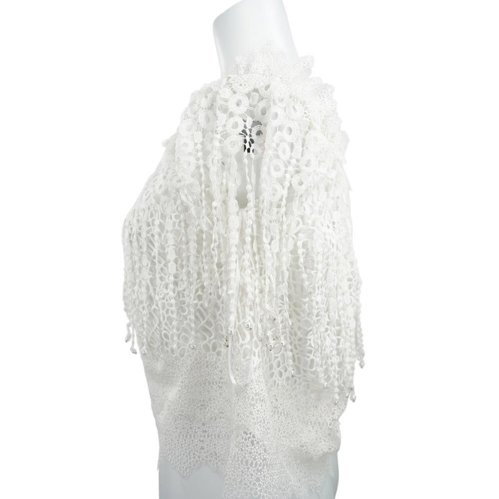 Elie Tahari NWT Elie Tahari Lace Beaded Off The Shoulder Blouse Size S Size S / US 4 / IT 40 - 2 Thumbnail