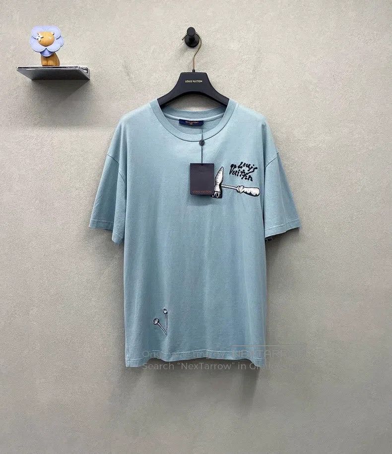 Louis Vuitton Louis Vuitton Tool pattern embroidered short sleeve Size US L / EU 52-54 / 3 - 1 Thumbnail
