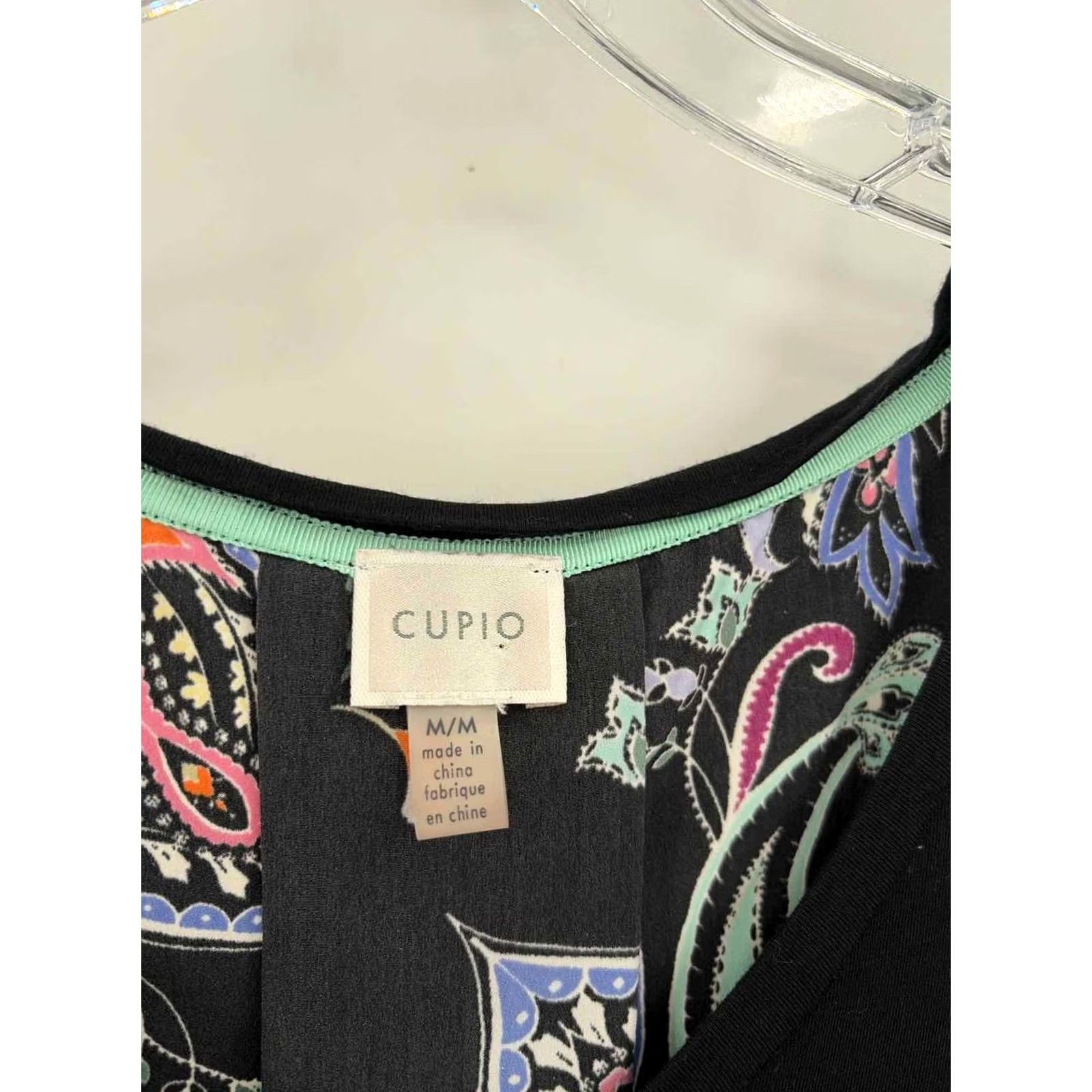 Vintage Cupio Black Blouse Size Medium Size M / US 6-8 / IT 42-44 - 2 Thumbnail