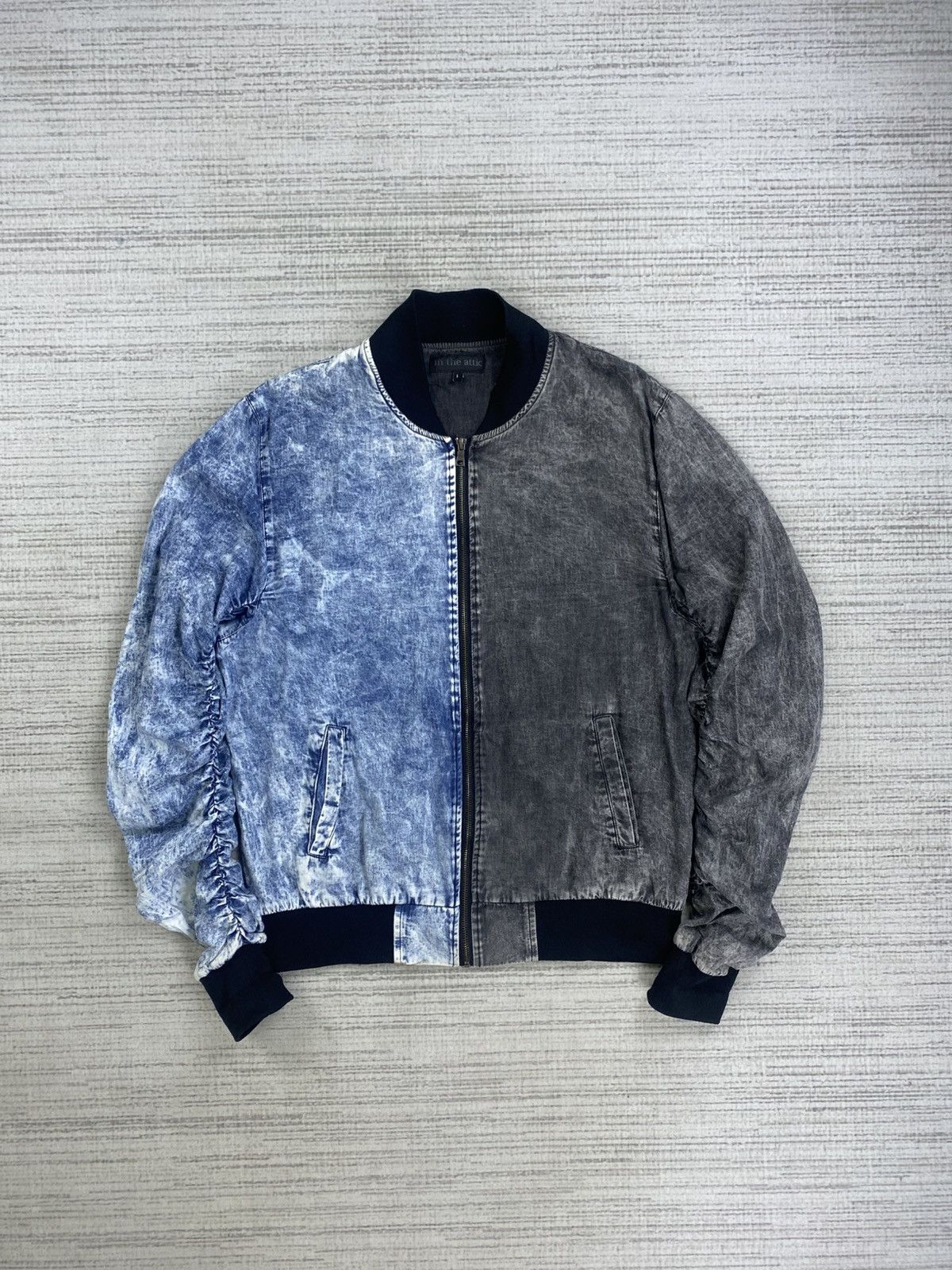 In The Attic × Vintage Rare Vintage In The Attic Two Colour Denim Zipper Jacket Size US M / EU 48-50 / 2 - 2 Thumbnail
