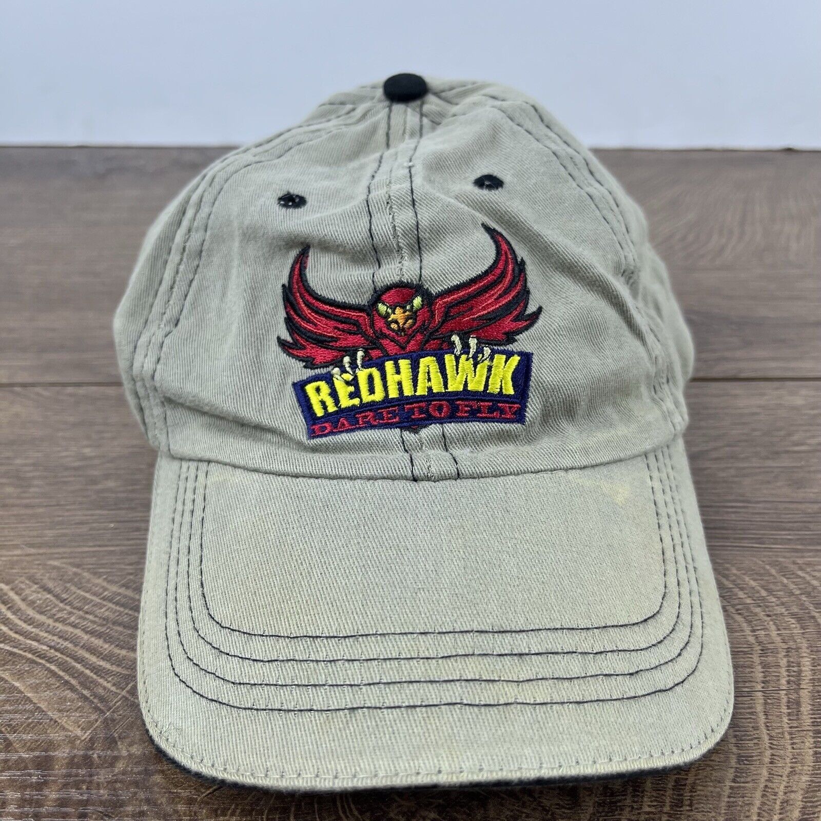 Other Darien Lake Redhawk Hat Dare to Fly Hat Gray Adjustable Hat Size ONE SIZE - 4 Thumbnail