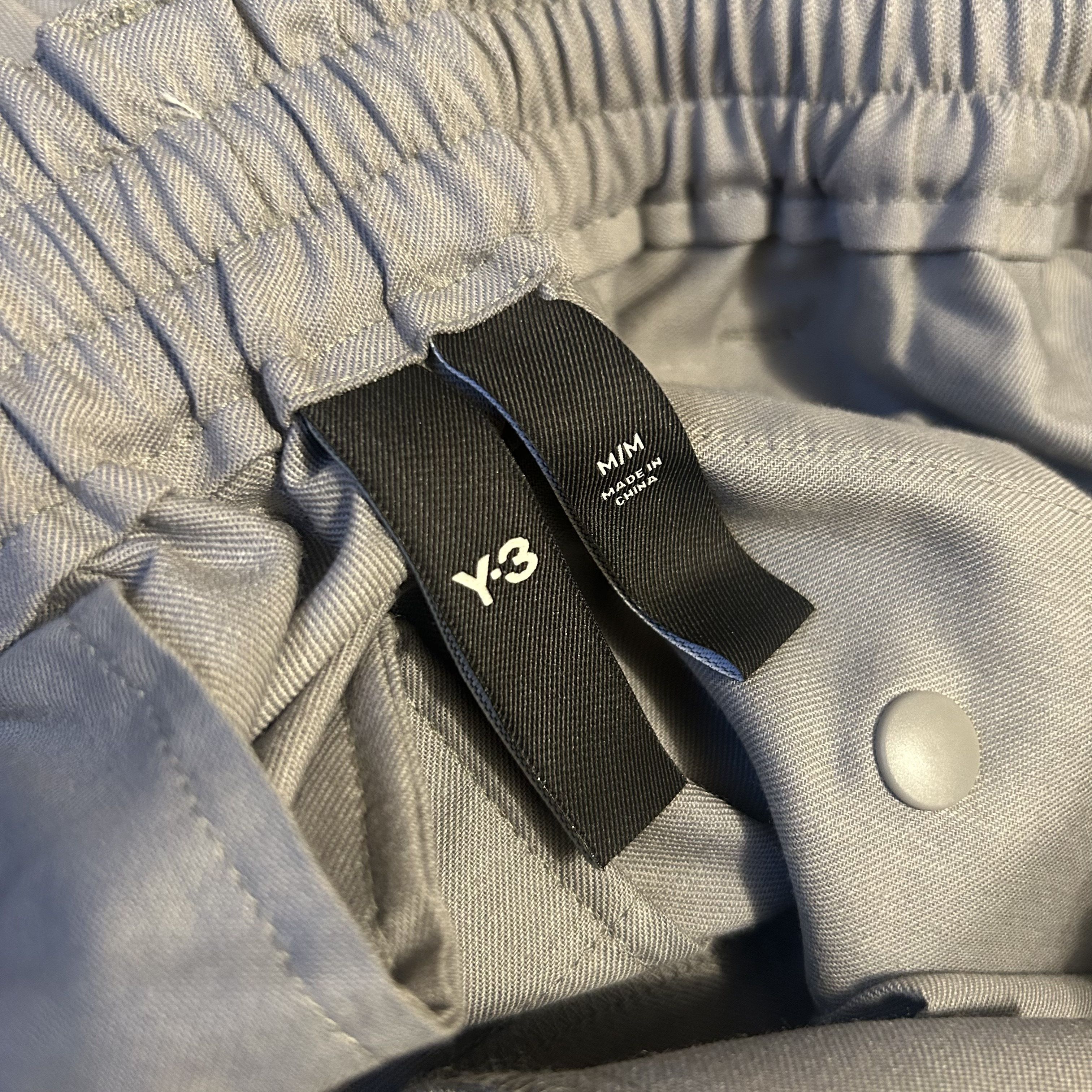 Y-3 × Yohji Yamamoto Y-3 Refined Woven Cuffed Tracksuit Bottoms, Grey Medium Size US 33 - 6 Thumbnail