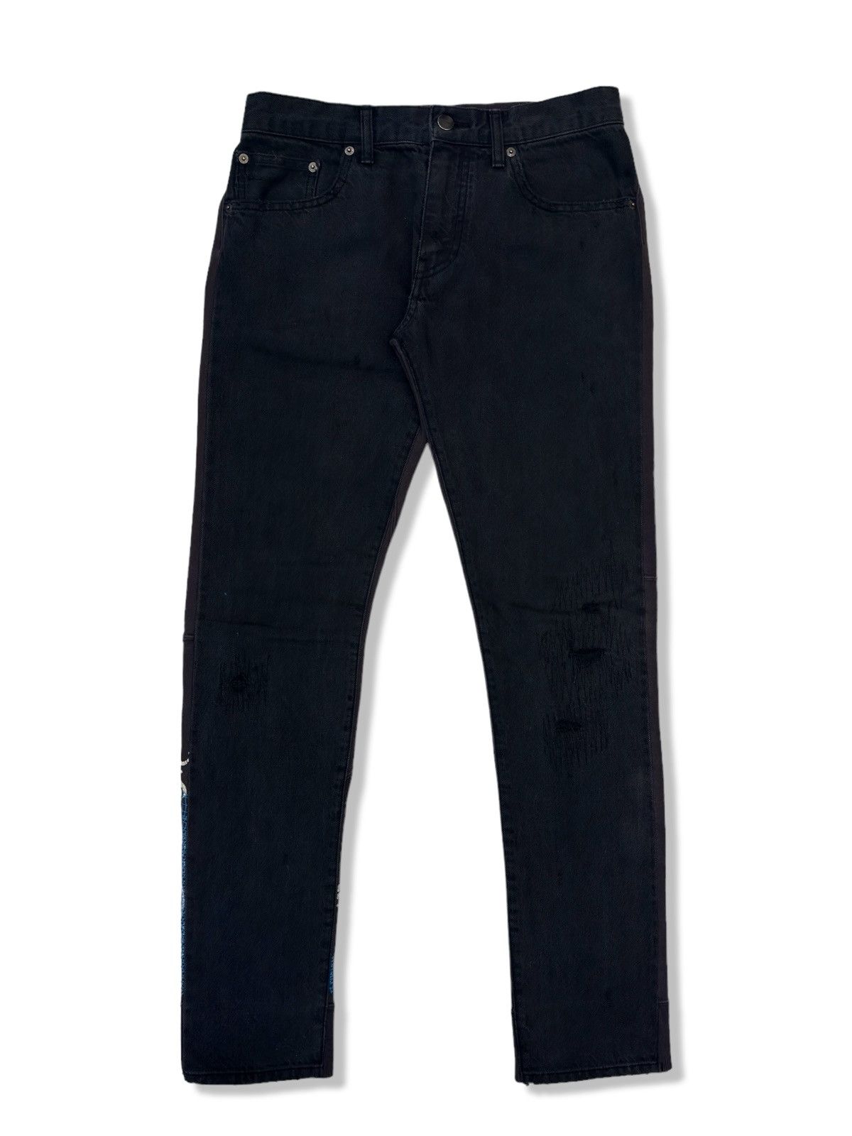 Jun Takahashi × Undercover Undercover Hybrid Denim Sweatpants Size US 32 / EU 48 - 2 Thumbnail