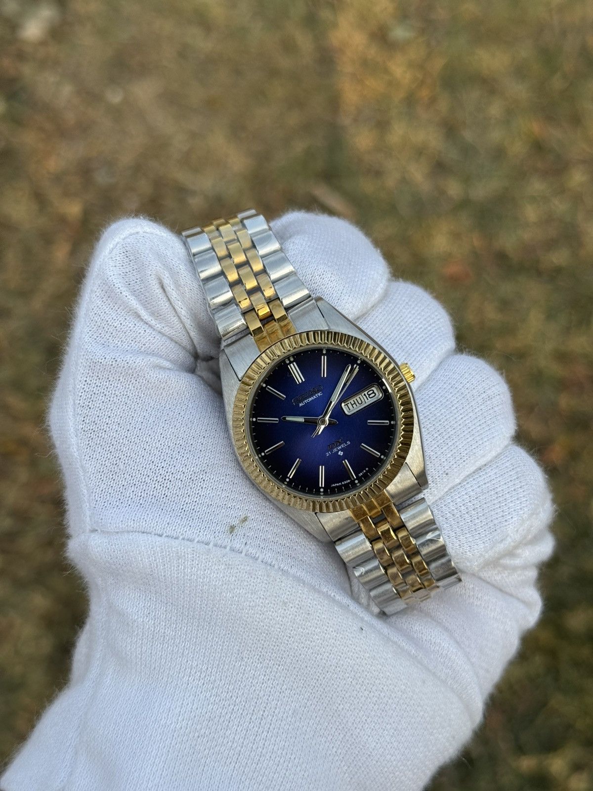 Seiko Seiko 5 DX Fluted Bezel Automatic 6309 Japanese mens Watch Size 36 - 20 Thumbnail