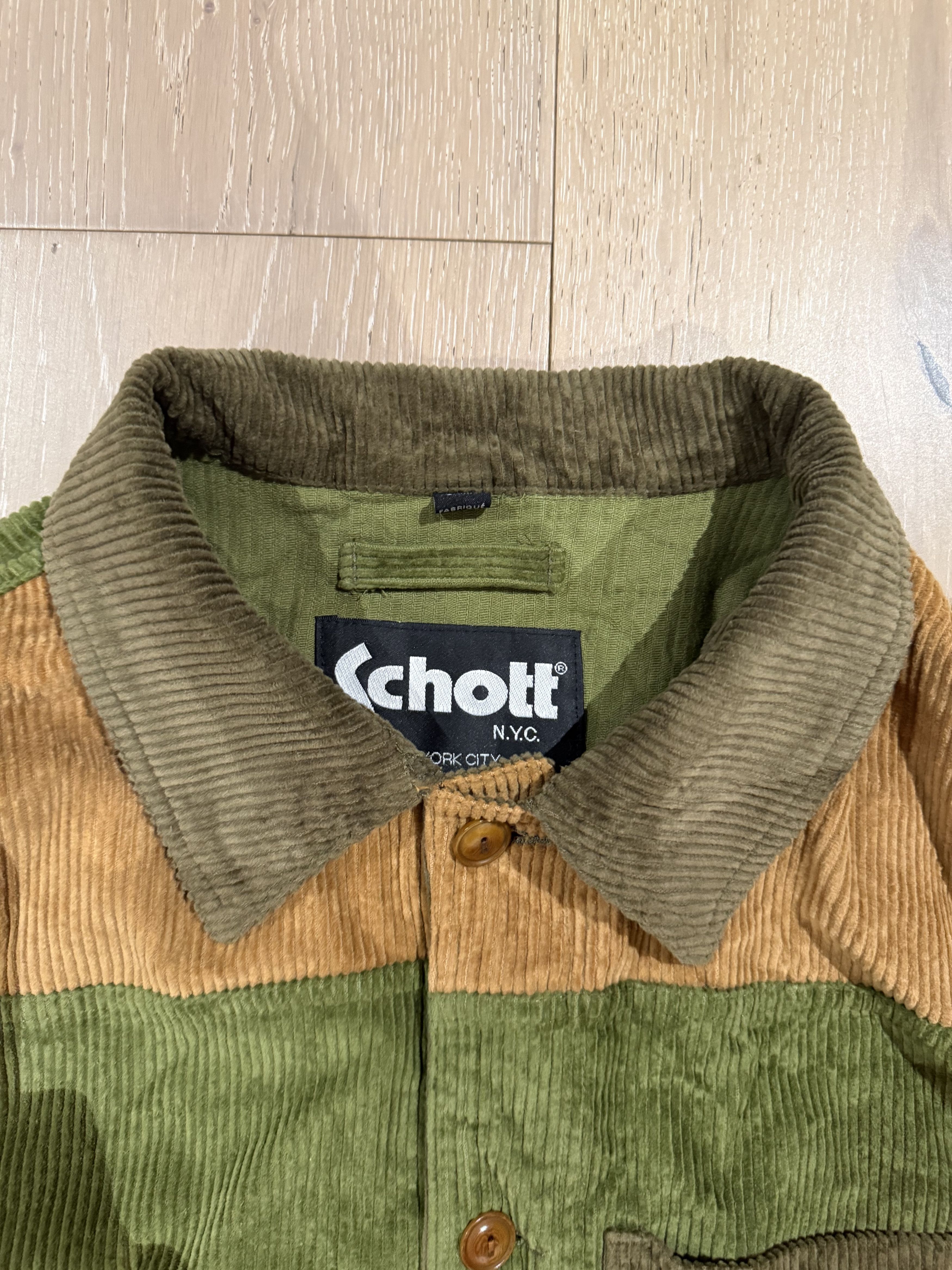 Schott 💚 Schott NYC Corduroy Patchwork Jacket Large NEW Size US L / EU 52-54 / 3 - 9 Thumbnail