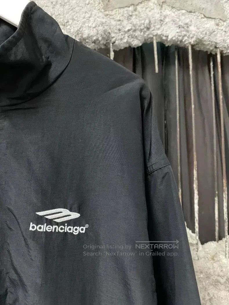 Balenciaga Balenciaga Black Embroidered Zip Jacket. Size US S / EU 44-46 / 1 - 5 Thumbnail