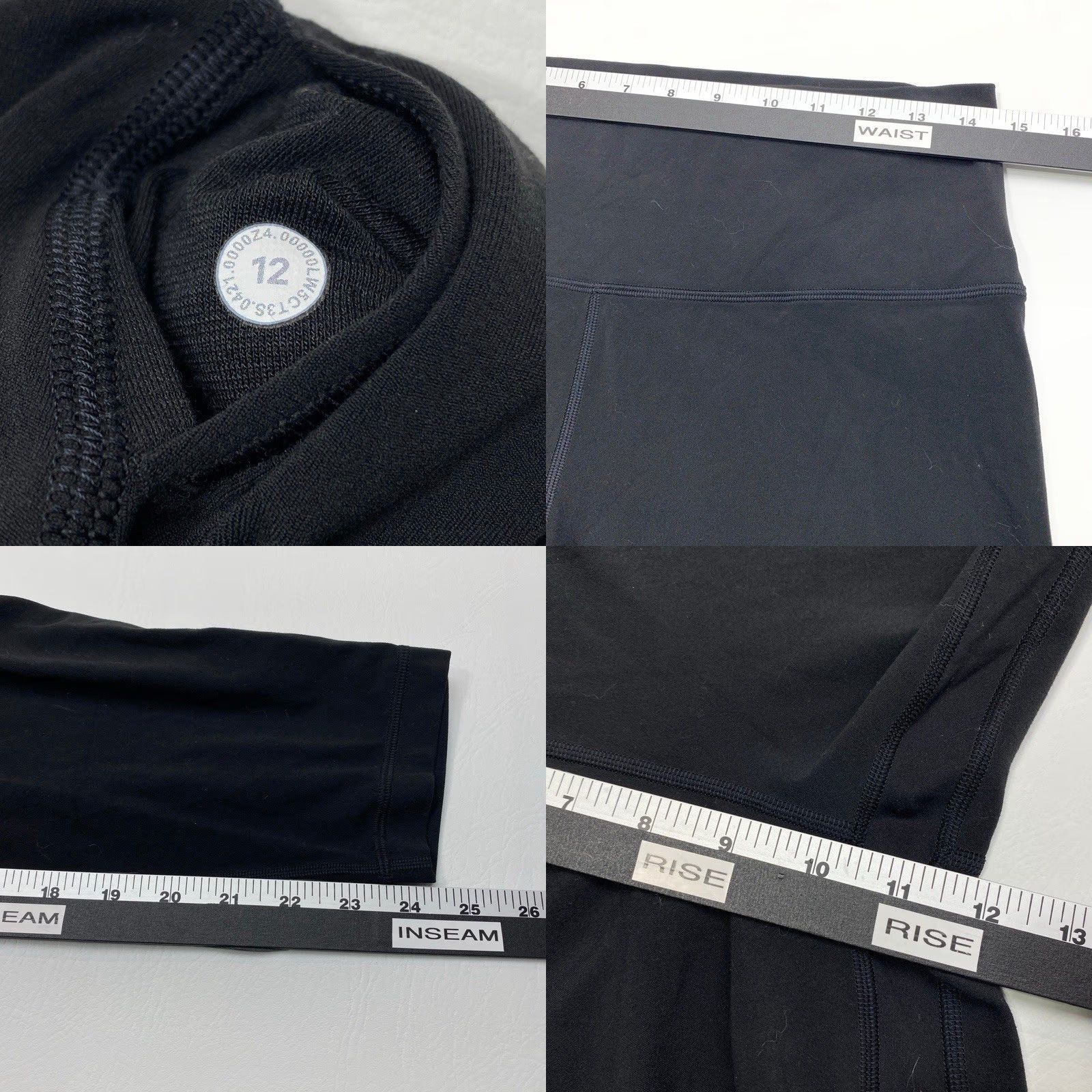 Lululemon VINTAGE Lululemon Align Leggings Pants Womens 12 Black Stretch Mid Rise Athleisure Yoga Size 34" / US 12 / IT 48 - 8 Thumbnail