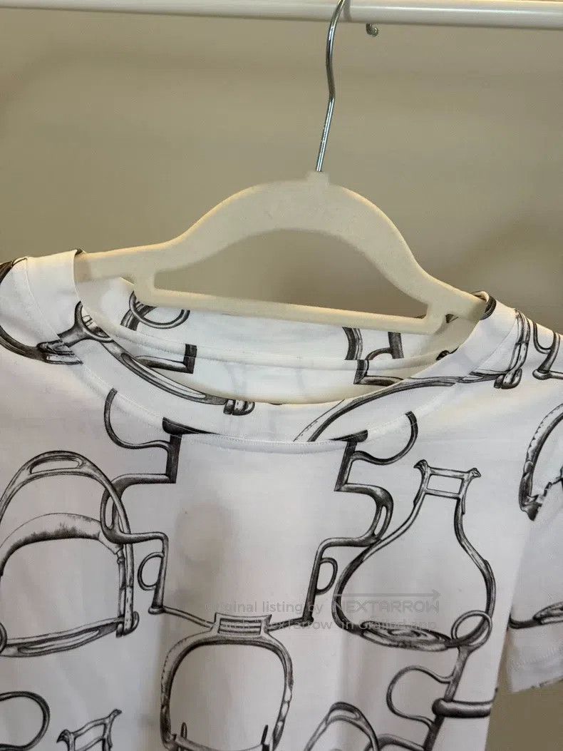 Hermes Hermes Chain short-sleeved T-shirt Size XS / US 0-2 / IT 36-38 - 9 Thumbnail