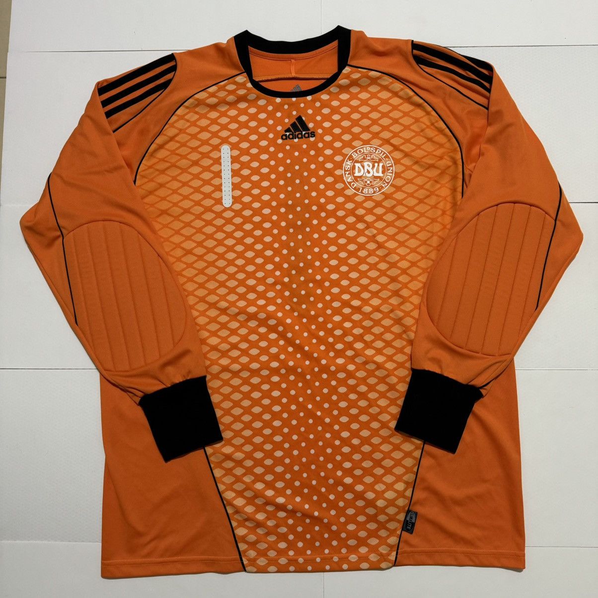 Adidas Adidas Climalite 2008 Orange Men's Soccer Goalkeeper Jersey Size US XL / EU 56 / 4 - 1 Thumbnail