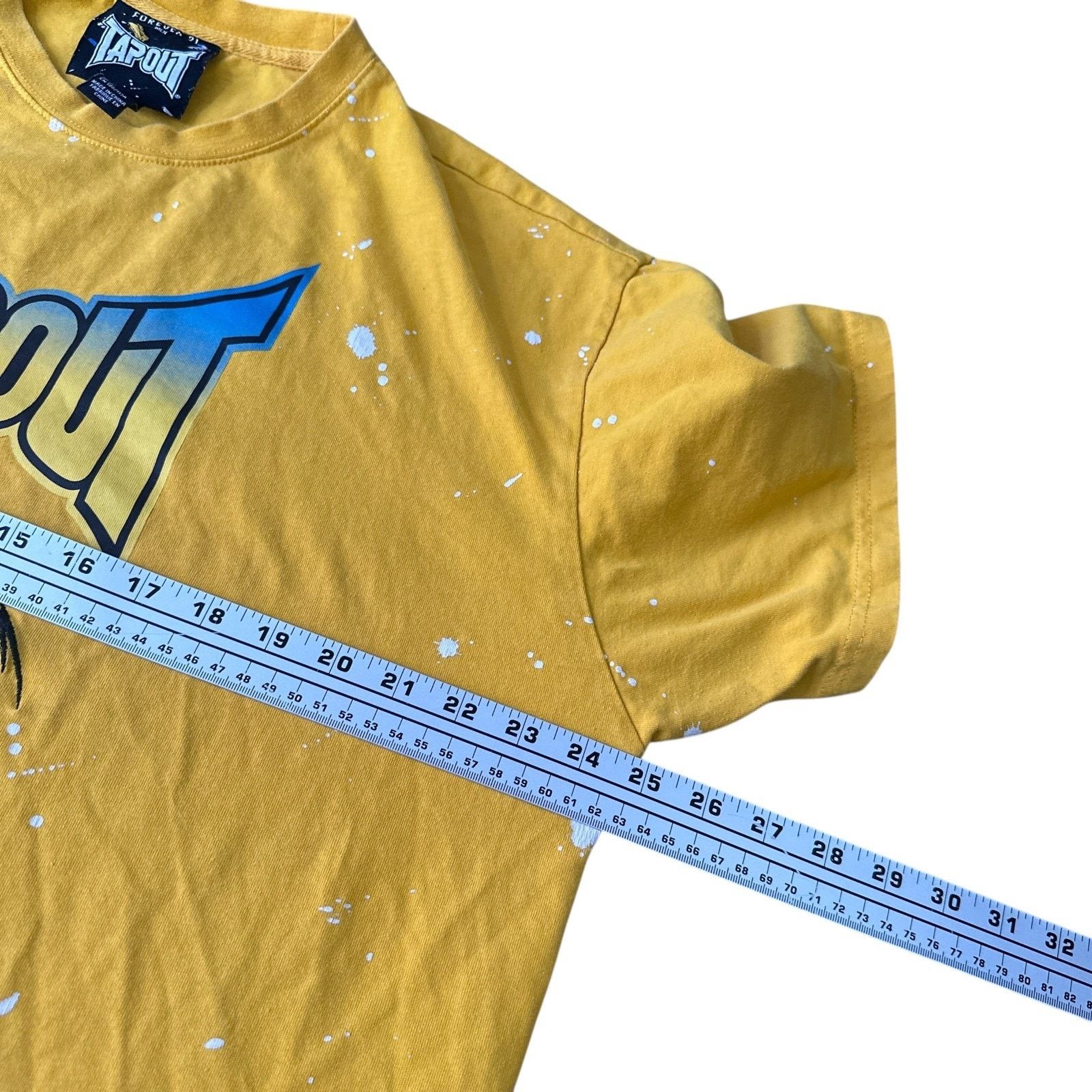 Forever 21 Forever 21 X Tapout Paint Splatter T-Shirt Men’s XL Yellow Size US XL / EU 56 / 4 - 7 Thumbnail