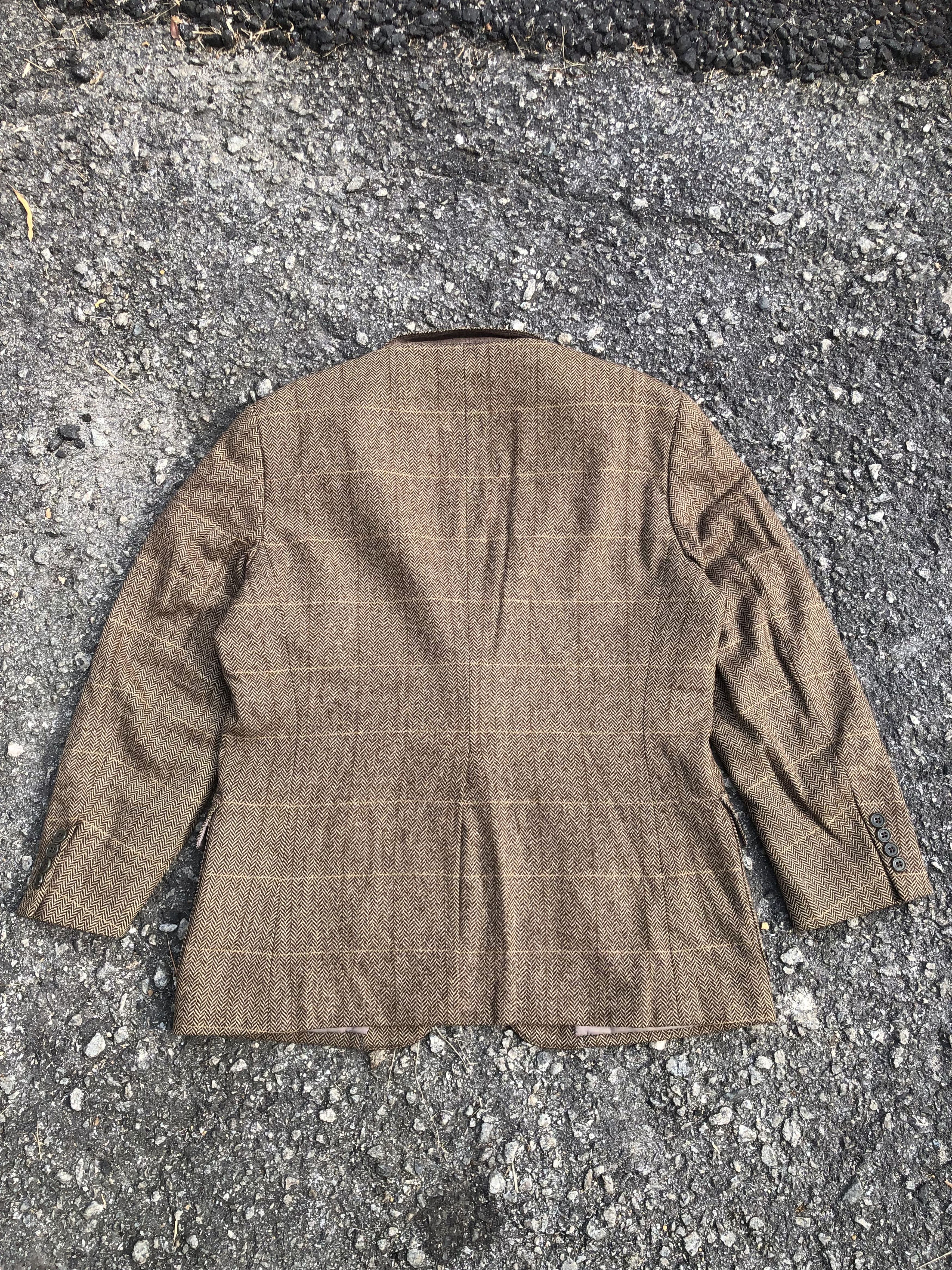 Polo Ralph Lauren Vintage 90s Ralph Lauren Tailored Jacket Herringbone Size 42L - 2 Thumbnail
